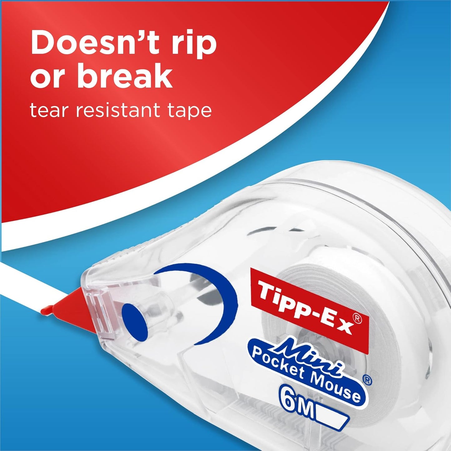 Bic Tipp-Ex Mini Pocket Mouse Correction Tape – Pack of 2 + 1,white