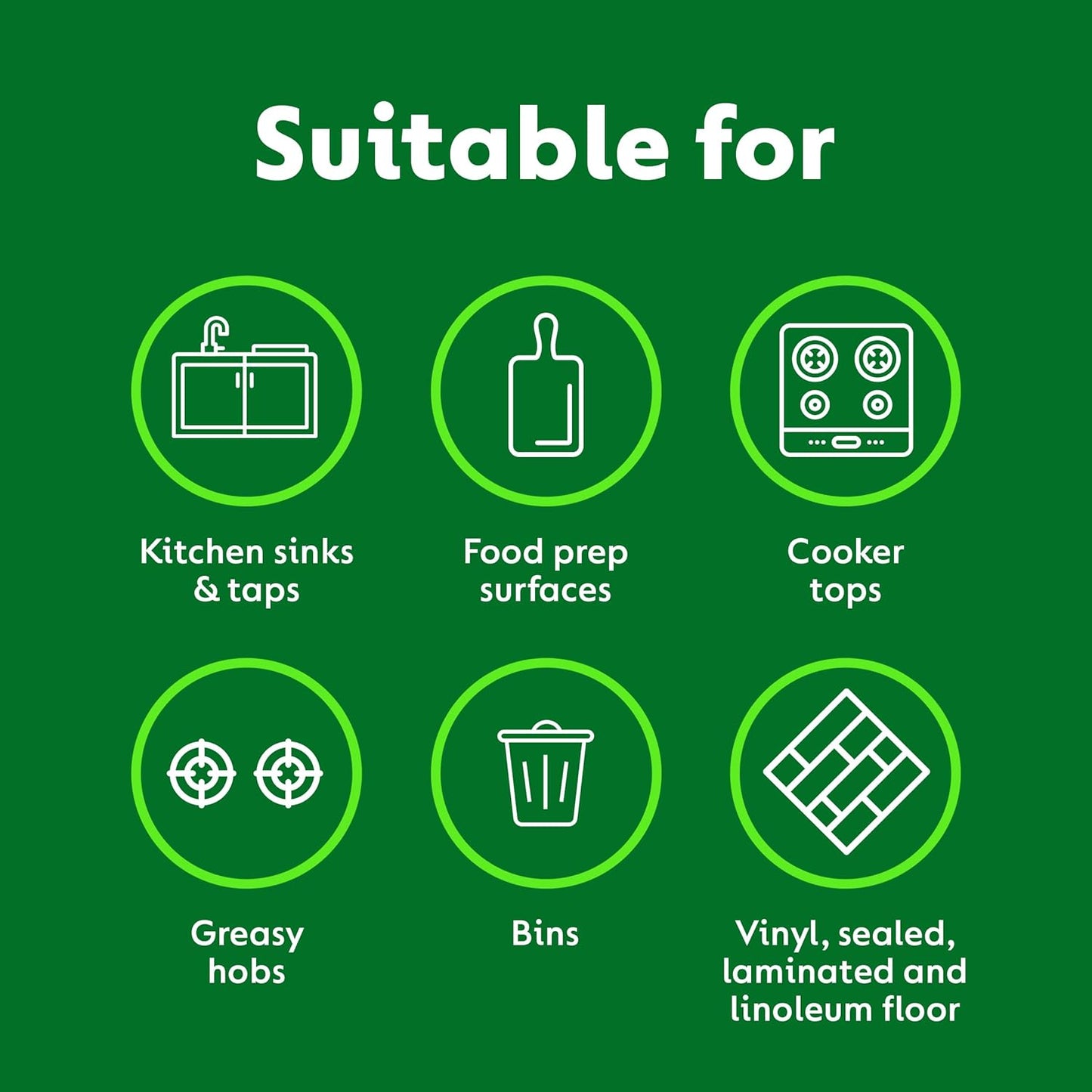 Dettol Antibacterial Multipurpose Cleaner Spray, Lemon & Lime, 1.0L (6 x 1L, Total 6.0L), Kitchen, Household Disinfectant Cleaning Solution, Kills 99.9 Percent of Germs