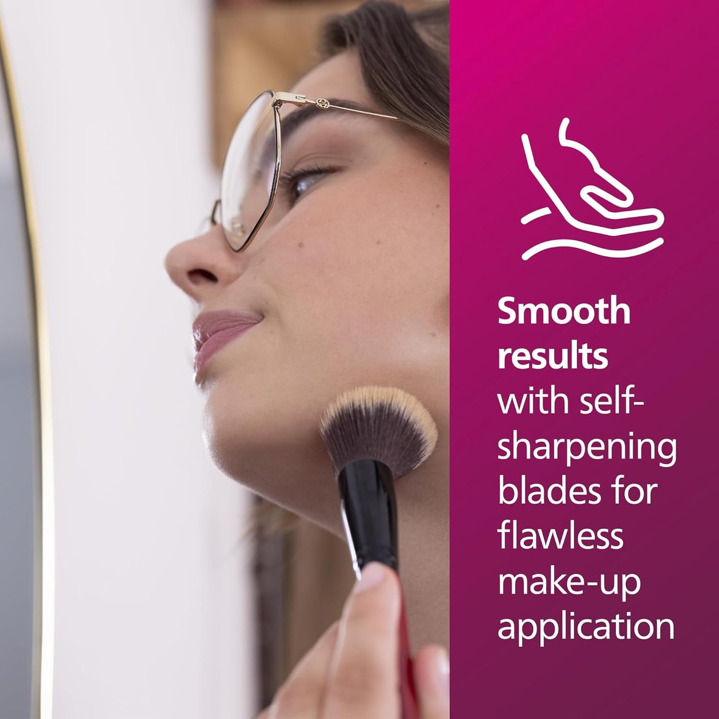 Philips Facial Hair Remover 5000 Series, Personal Groomer for Women, Cordless and Compact, with Hypoallergenic Head, Gentle and Quick Facial Hair Removal, Easy Finishing Touch-Ups, Model BRR454/00