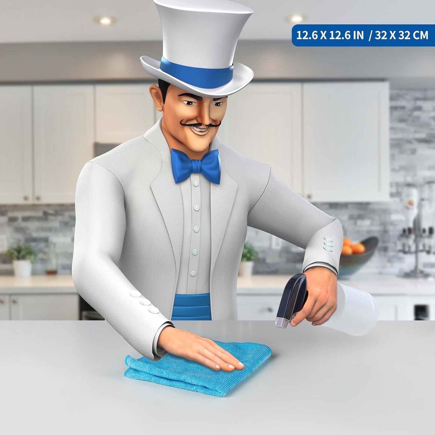 MR.SIGA Microfibre Cleaning Cloth, Pack of 24, Size:12.6" x 12.6" (32X32CM)