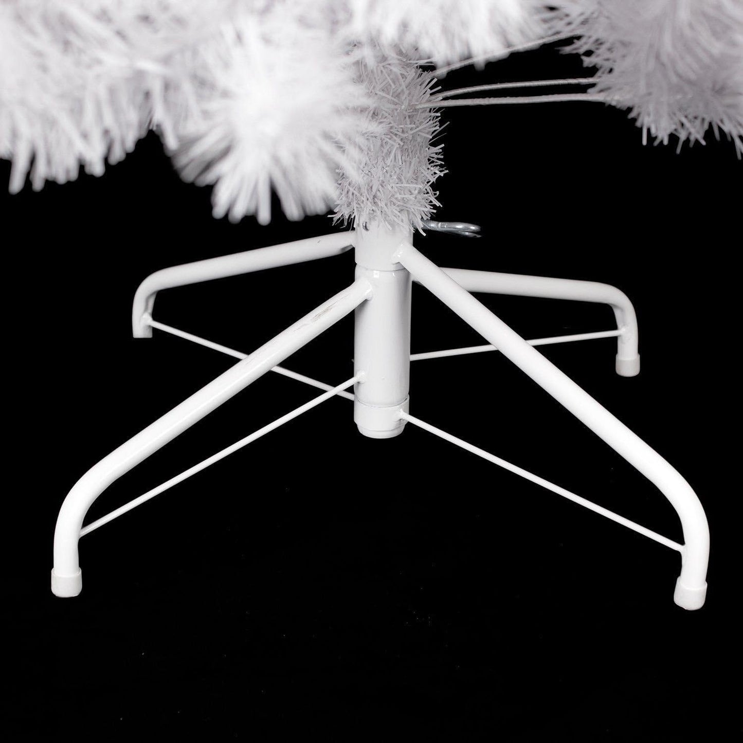 Shatchi 7FT / 2.1M Alaskan Pine White Artificial Christmas Tree Bushy, 800 Tips Xmas Home Decorations, PVC, 210CM / 7FT White