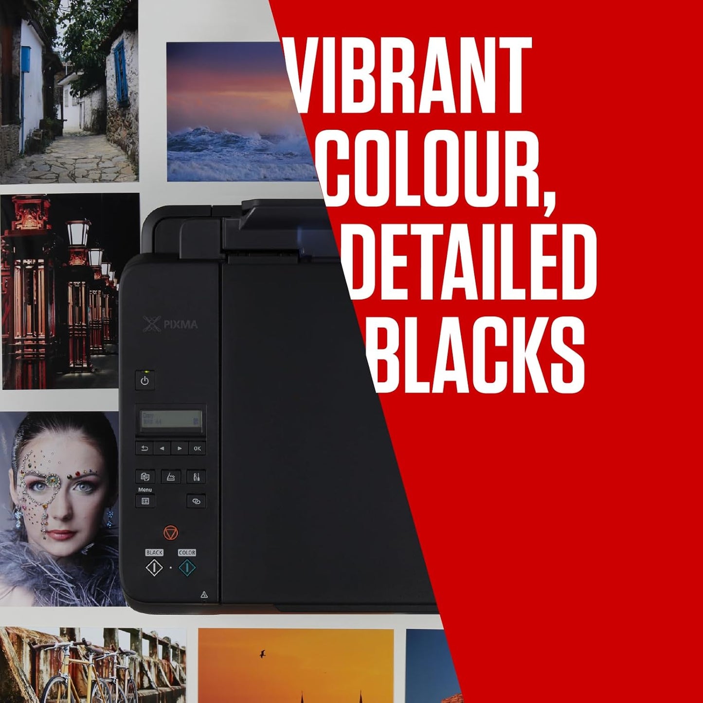 Canon Ink & Paper Multipack - PG-540/CL-541 Genuine Printer Ink Cartridges 2 Pack (1 x Black, 1 x Colour) & 4x6 Photo Paper (50 x Sheets)