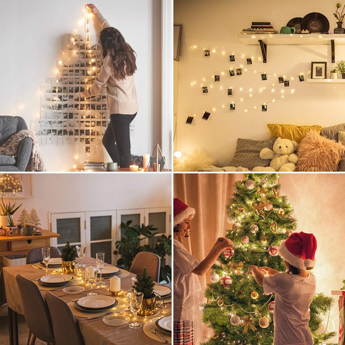 Lepro Fairy Lights Plug in, 10m 100 LED Copper Wire Fairy Lights, 33ft Warm White Christmas Tree Lights, Fairy String Lights Mains Powered for Christmas Decorations, Bedroom, Party, Wedding and More