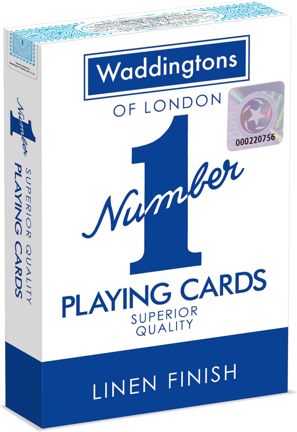 Waddingtons Number 1 Playing Card Game, play fish, slap jack, crazy eights and rummy, Great Travel Companion, Gifts and Toys for Boys, Girls and Adults - Color may vary, Single unit