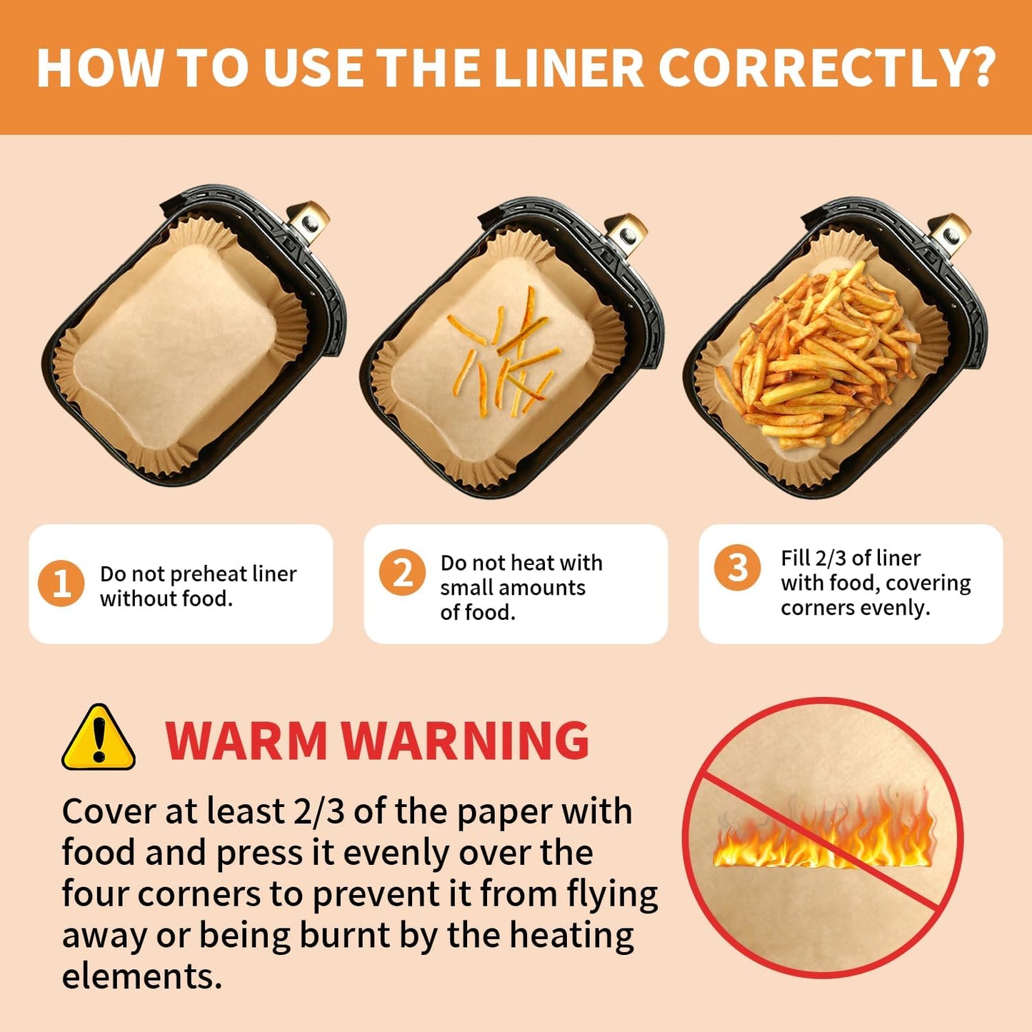 150PC Air Fryer Liners, Ninja Air Fryer Paper Liners Disposable, Ninja Dual Air Fryer Accessories for Ninja AF300UK AF400UK, Salter, Tower and Other Dual Zone Air Fryer