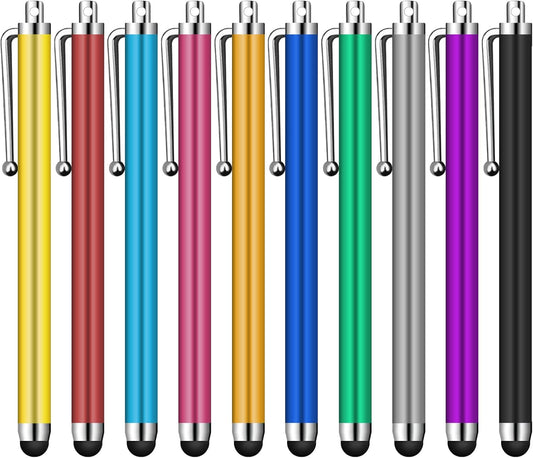 Jsdoin Stylus Pen [10 Pack] Universal Capacitive Touch Screen Pens for Tablets, iPad Mini, iPad Pro Air, Smartphones, Multiple Colors