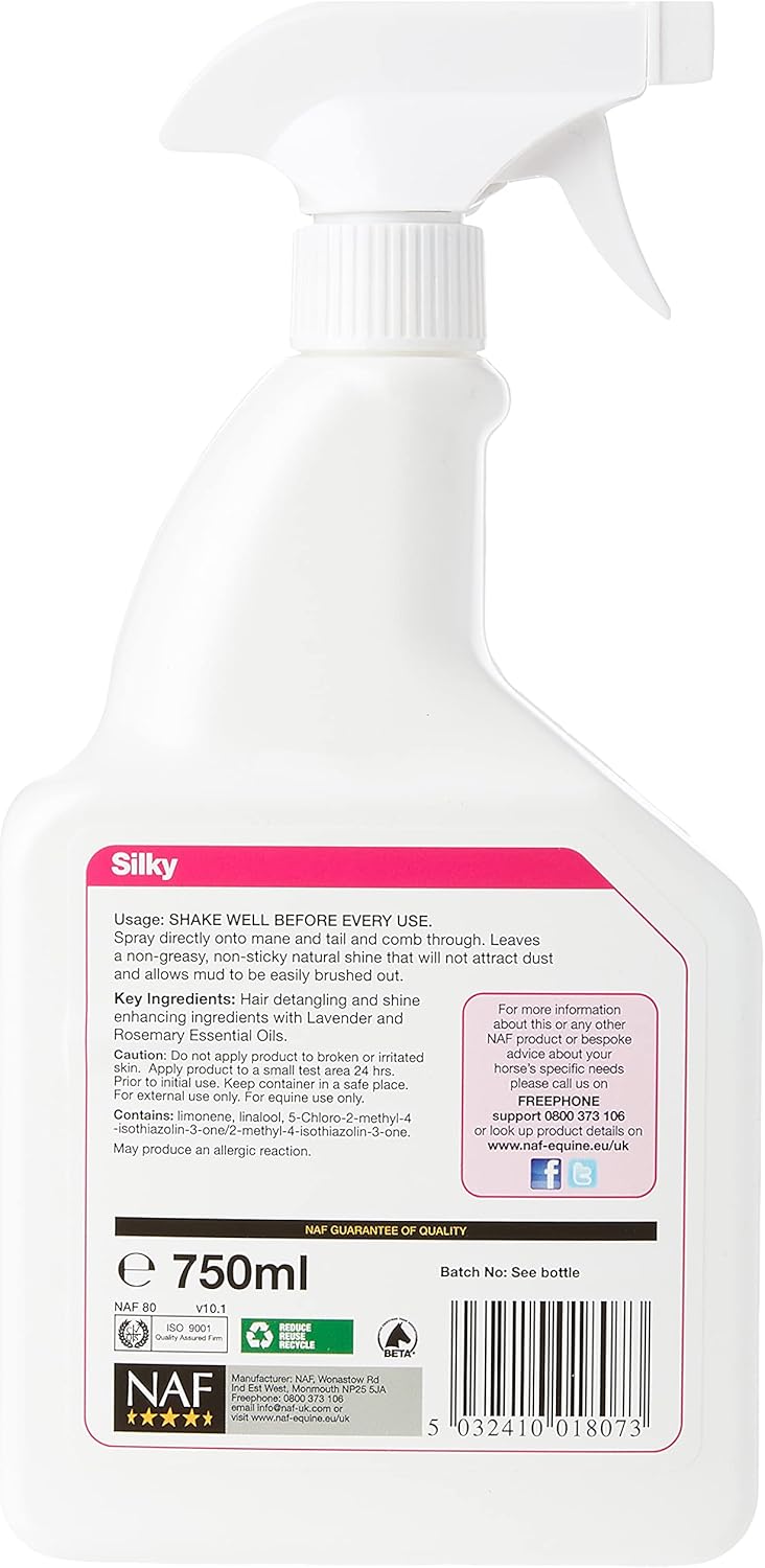 NAF Silky Mane & Tail D-Tangler, 750ml (Pack of 2)