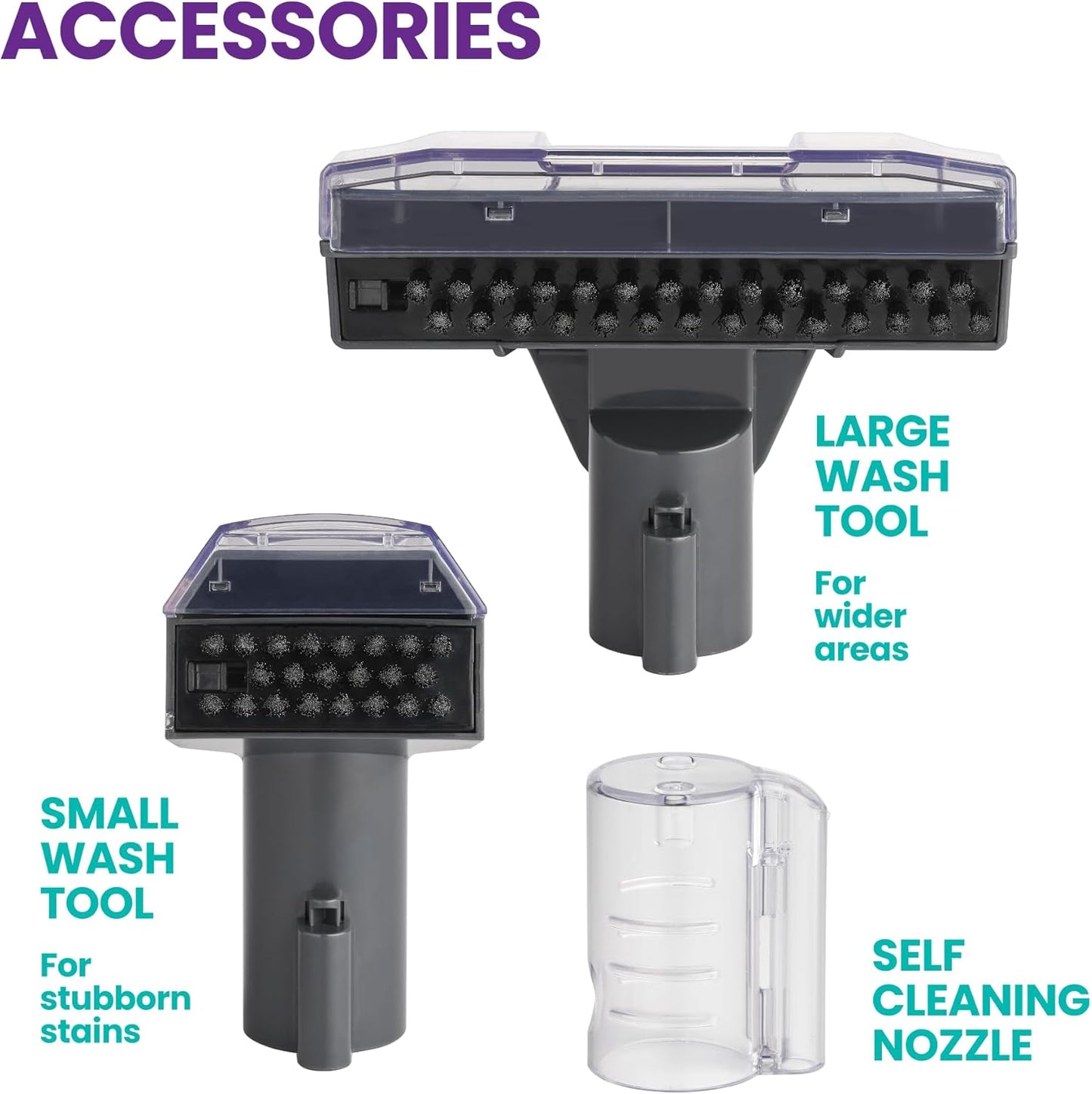 Vytronix SWASH450P Spot Cleaner | Spot & Stain Remover | Clean Up Spills & Pet Messes from Carpets, Stairs, Upholstery & Car Seats | Self Cleaning Function, 450W, 1L Capacity Twin Tank Spot Washer