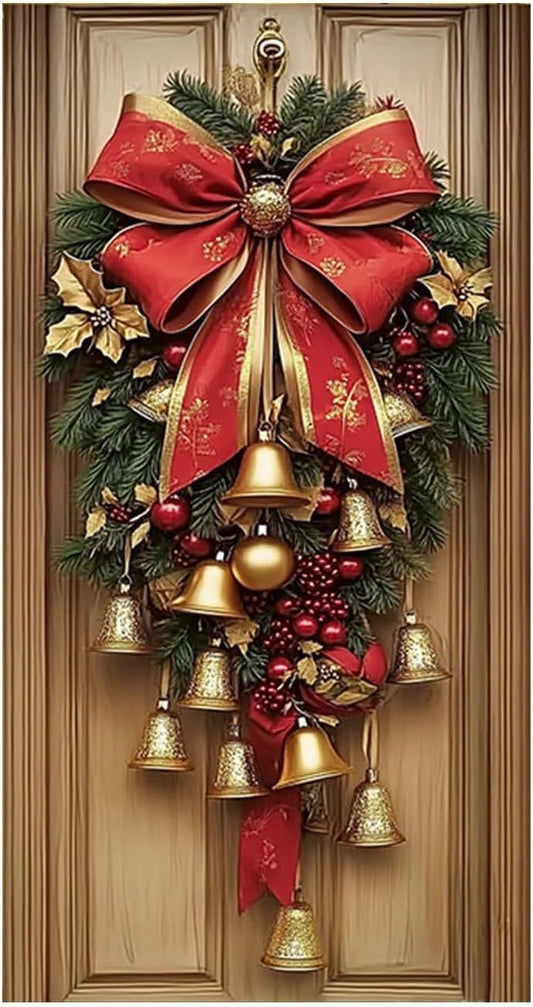 Christmas Ornaments 35 X 71 Inch Christmas Door Cover Day Door And Wall Decoration Festival Party Decoration Xmas Crafts for ChristmasHoliday WeddingHome Decorations