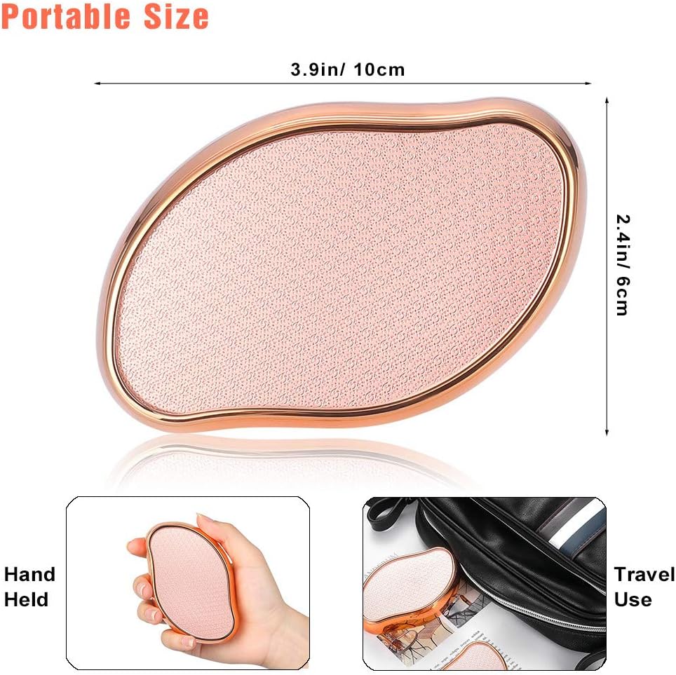 BEZOX 2-in-1 Nano Glass Foot File – Gentle Exfoliating Tool for Smooth Feet – Perfect for Home Spa and Travel Use