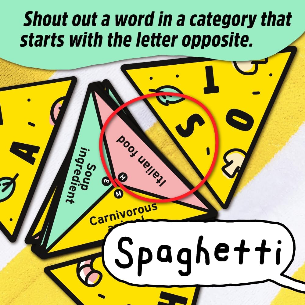 Big Potato P for Pizza Travel Game: Fast-Paced Family Card Game for Kids & Adults | Fits In Your Pocket - Play Outdoors