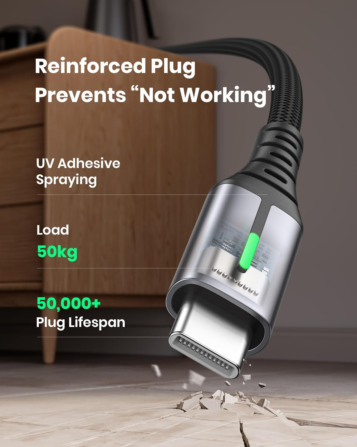 INIU USB C Charger Cable 2m 3.1A Type C Cable Fast Charging, Braided USB A to USB-C Phone Charger Cable USBC for iPhone 16 15 Pro, Samsung Galaxy S25 S24 Ultra, Pixel 9, iPad Air, Switch, Steam etc.