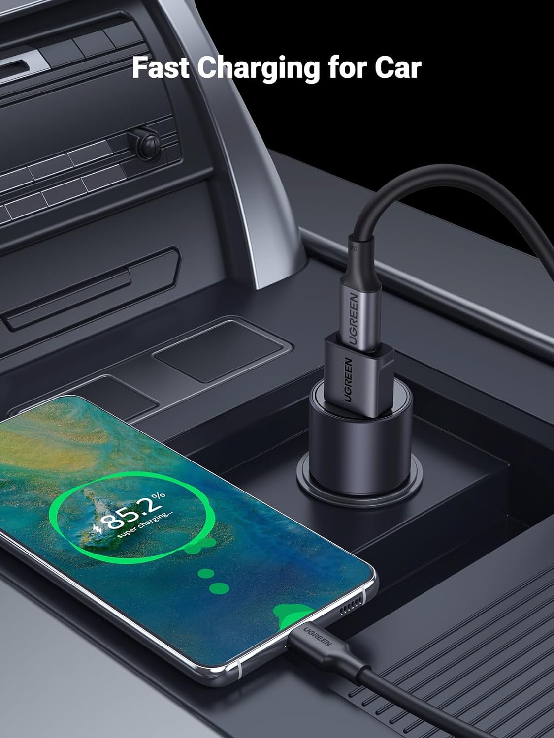 UGREEN USB C to USB Adaptor,Car Fast Charging Adapter,3 Pack 10Gbps Date Tansfer Type C Female to USB 3.0 Male Converter Compatible with iPhone 16/15, iPad Air/Mini, Apple Watch,Samsung Galaxy S24