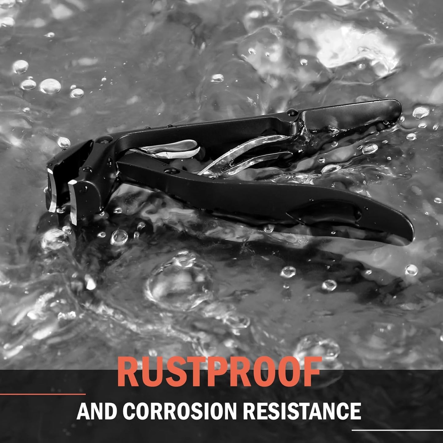 BEZOX Angled Head Nail Clippers for Seniors - Ergonomic Toenail Clipper for Thick Nails, Premium Steel Nail Cutter Trimmer with Catcher for Men and Women (Black)