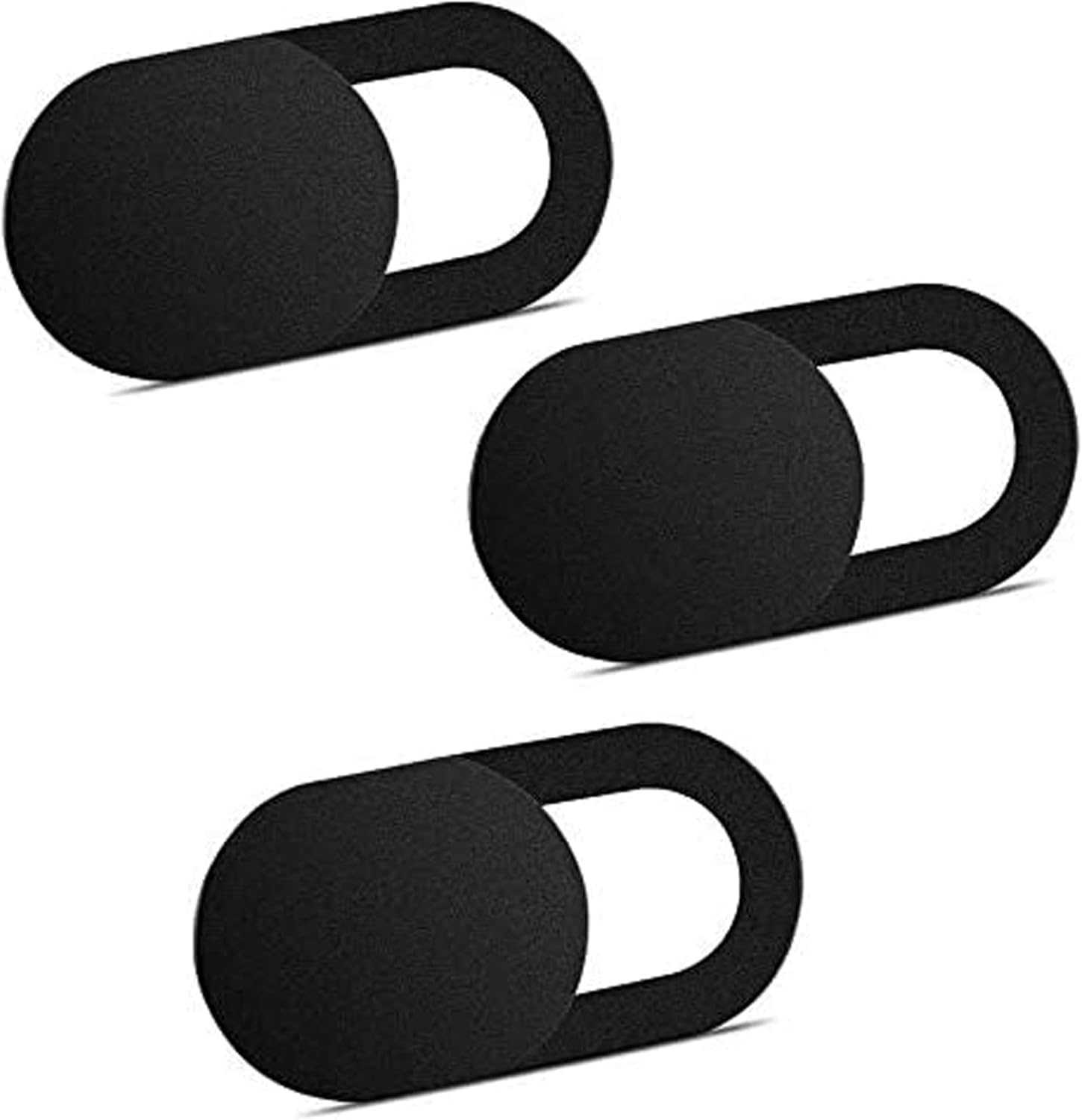 ivoler [3 Pack Webcam Cover Slider for Privacy, 0.027in Ultra Thin Design Web Camera Cover Slide for Laptop, Desktop, PC, Tablet, Smartphone and More - (Black)