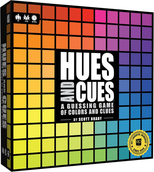 USAopoly | Hues and Cues | Guessing Board Game | Ages 8+ | 3-10 Players | 30 Minutes Playing Time