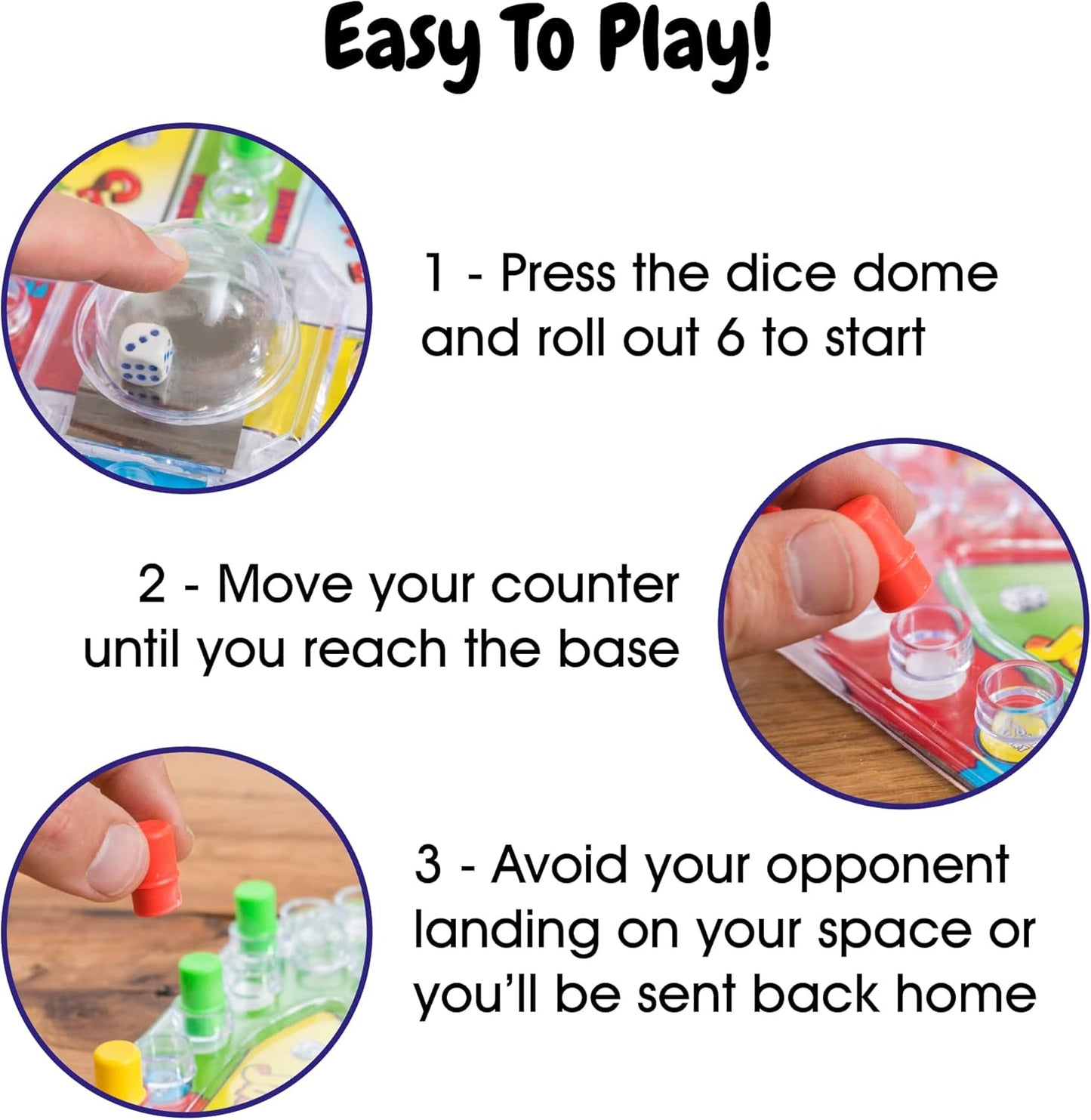 Toyrific | Complete Traditional Classic Family Game Board, Click and Jump Frustration, for Kids and Adults