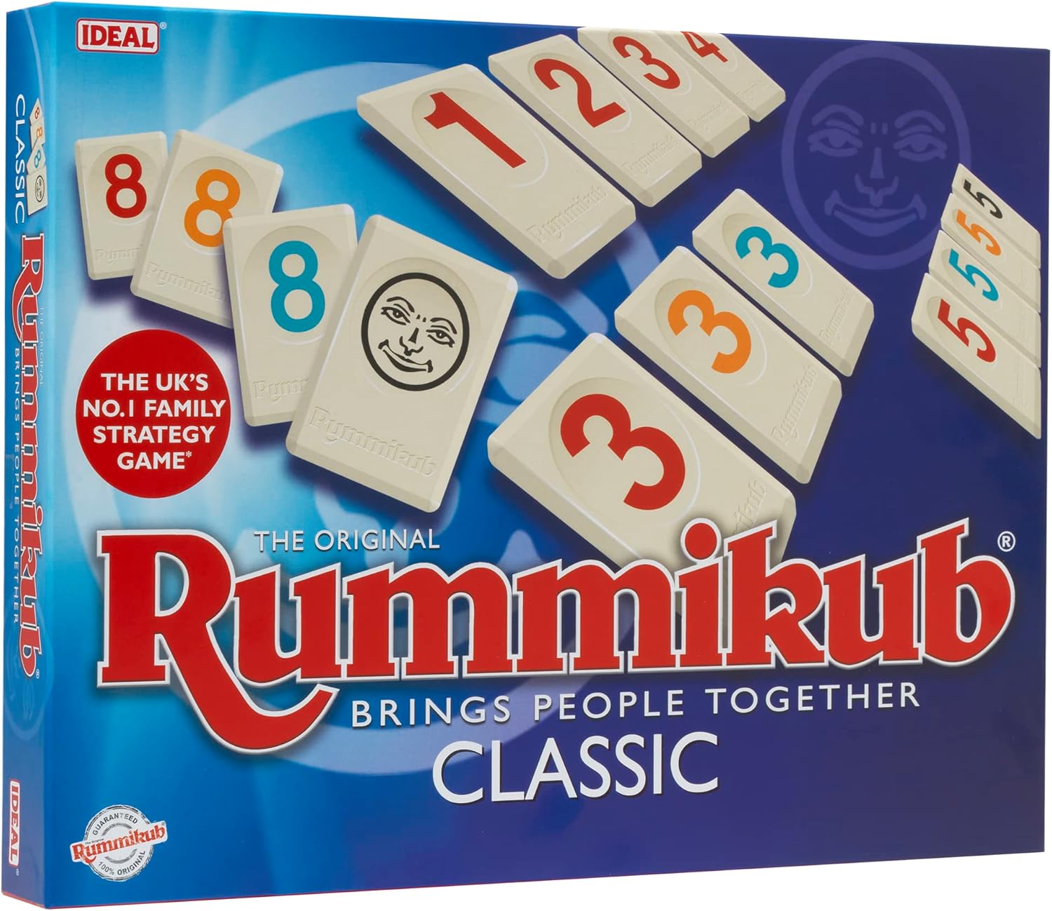 Rummikub IDEAL Classic Game: Brings People Together | Family Strategy Games | For 2-4 Players | Ages 7+