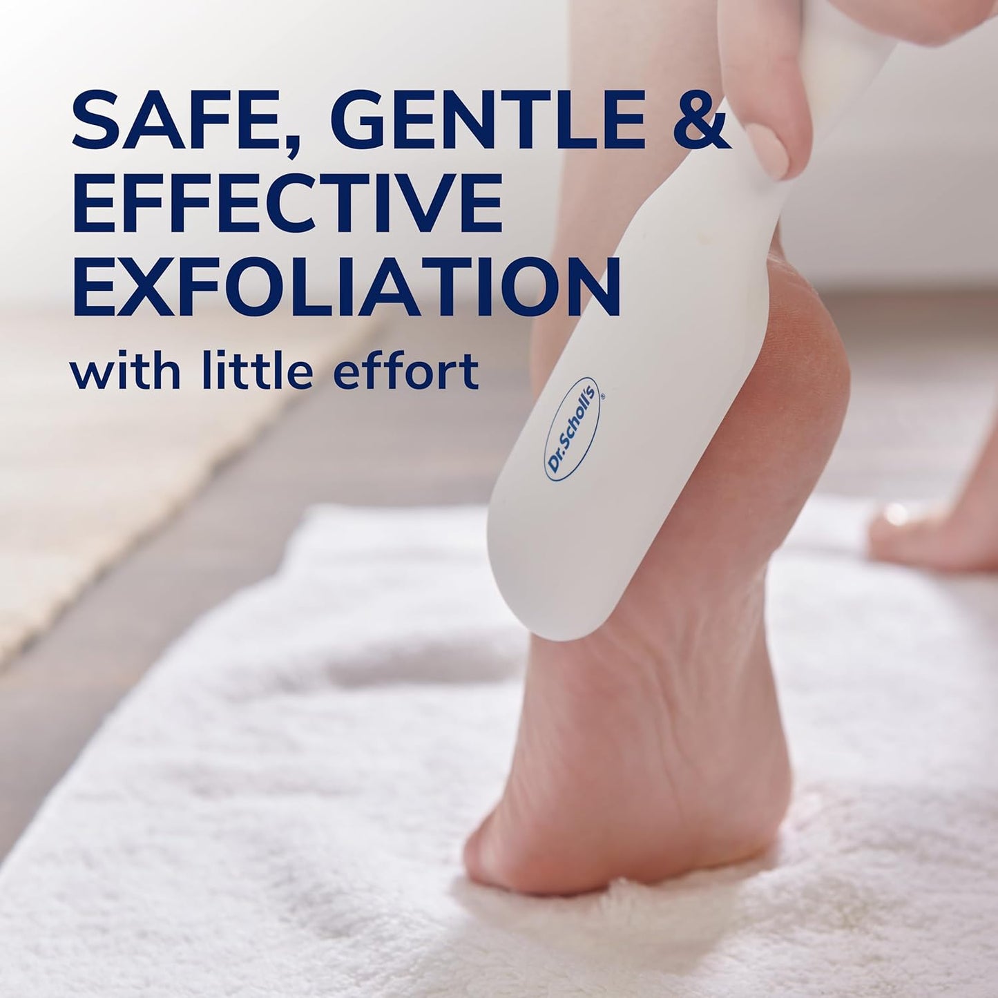 Scholl Nano-Glass Foot File and Callus Remover - Comfortable, Gentle Hard Skin and Callus Removal
