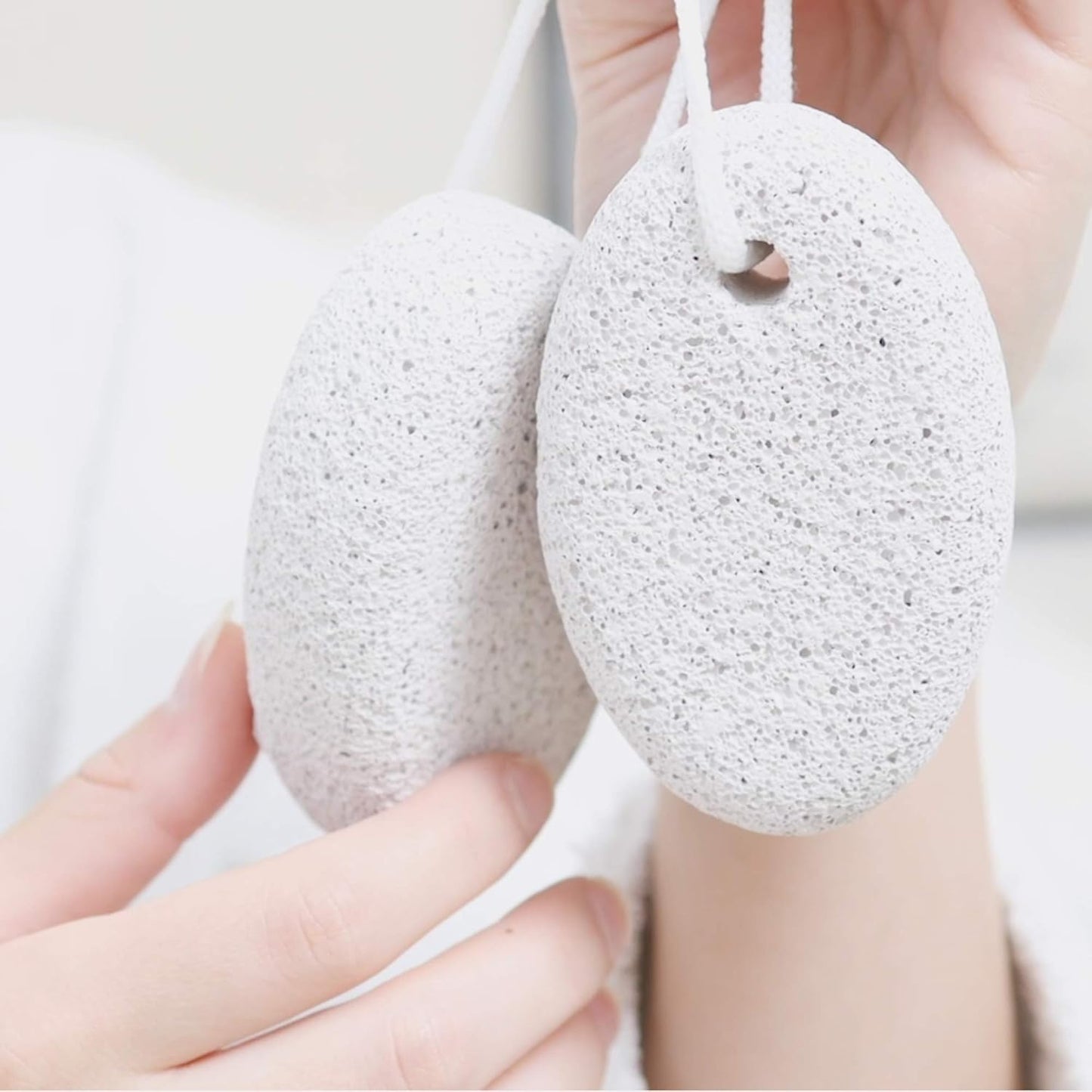 NIMXY Pumice Stone for Feet and Hands 2 Pcs – Foot Scrubber for Dead Hard Skin Removal – Natural Foot File and Callus Remover for Exfoliation