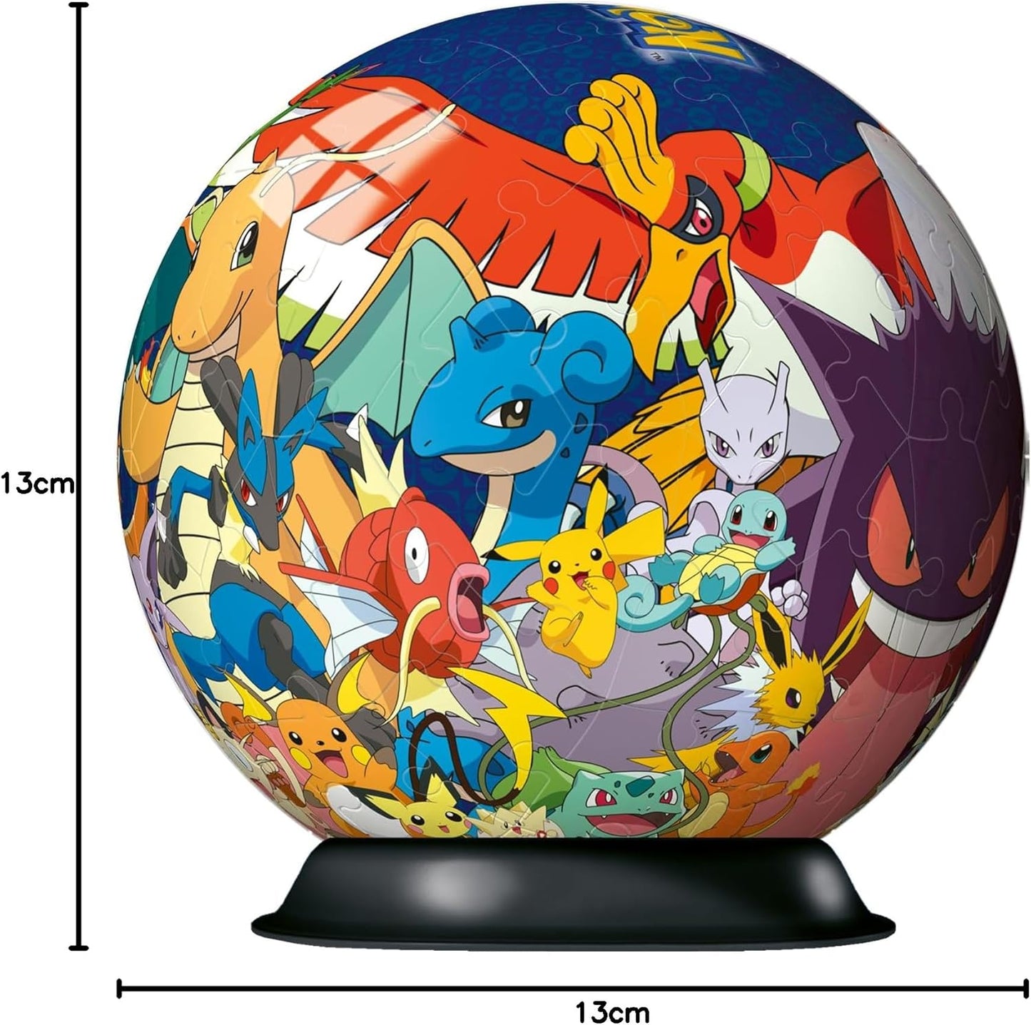 Ravensburger Pokemon 3D Jigsaw Puzzle Ball for Kids Age 6 Years Up - 72 Pieces - No Glue Required for Boys and Girls