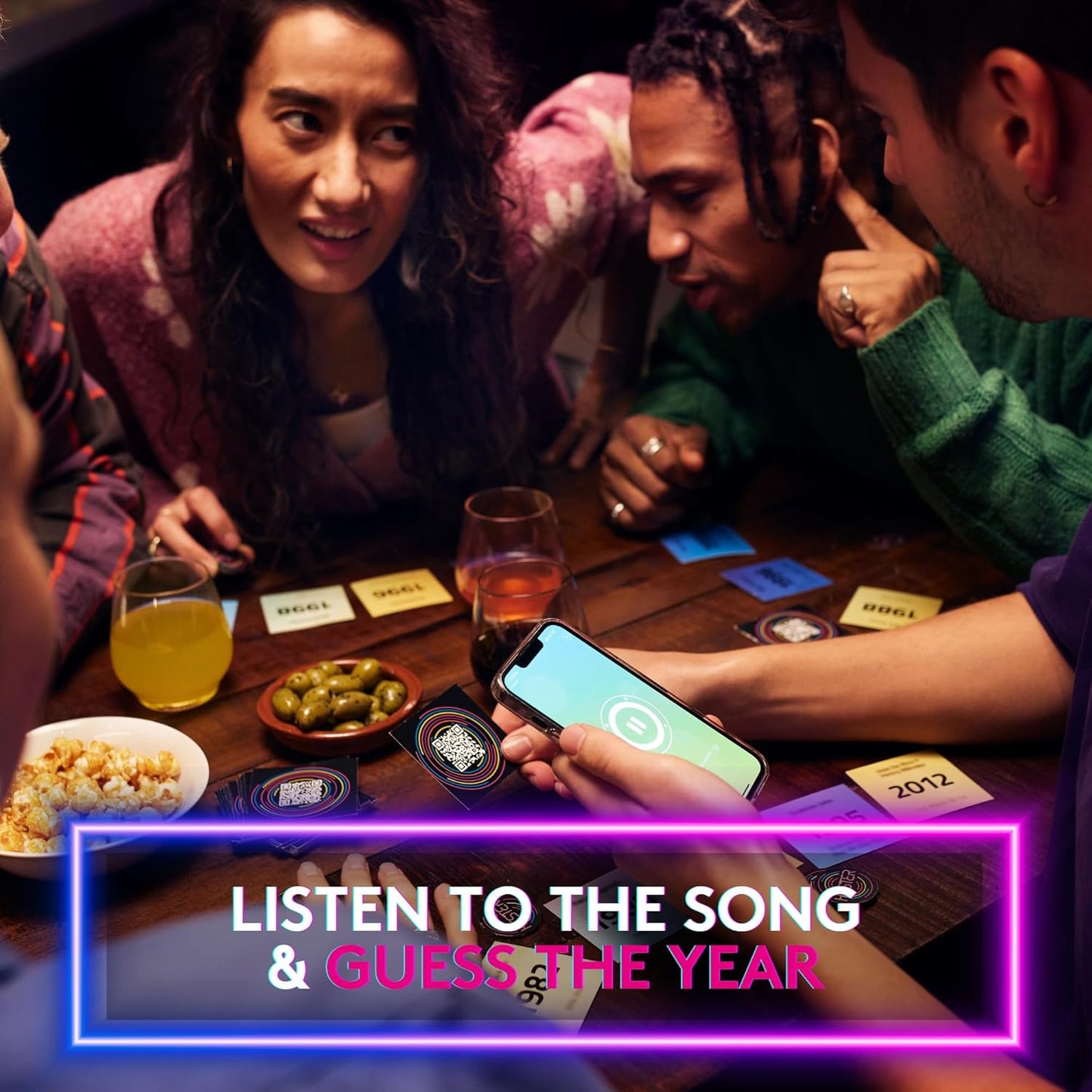 Hitster - The Music Party Board Game, Card Game, Fun Music Quiz Game, 2-10 Players - 300+ Iconic Music Hits - Great For Game Nights, Date Nights, Parties, Adult and Family Games - Jumbo (UK Edition)