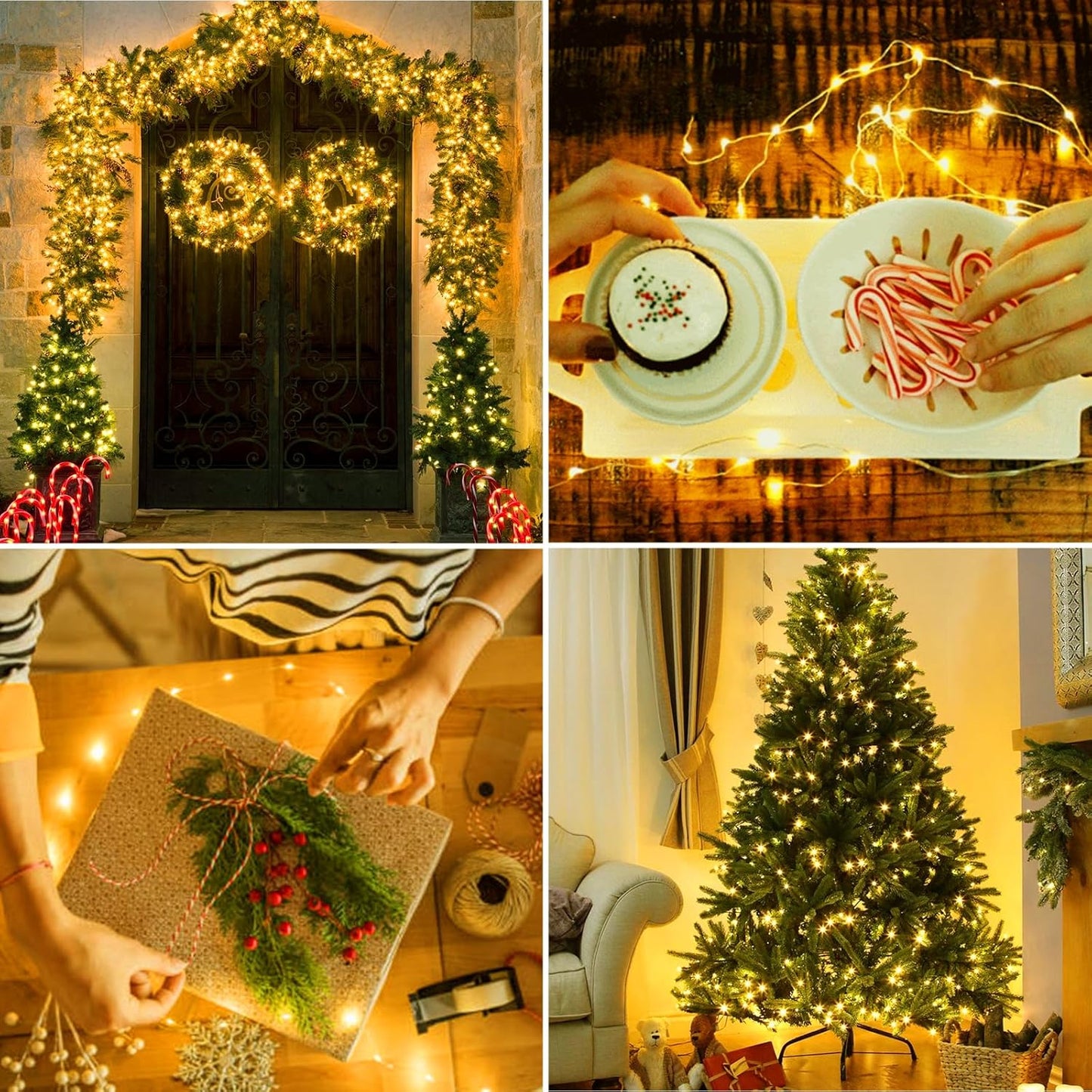 litogo Battery Fairy Lights Indoor with Timer, 3M 30LED String Lights Battery Operated, Waterproof Copper Wire Christmas Lights for Outdoor Bedroom Party Wedding Decorations, Warm White