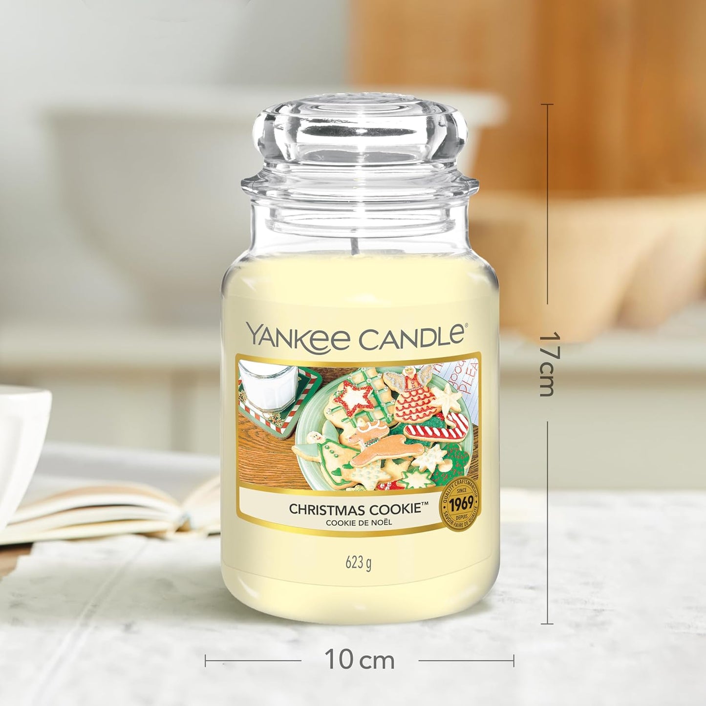 Yankee Candle Scented Candle | Christmas Cookie Large Jar Candle | Long Burning Candles: up to 150 Hours
