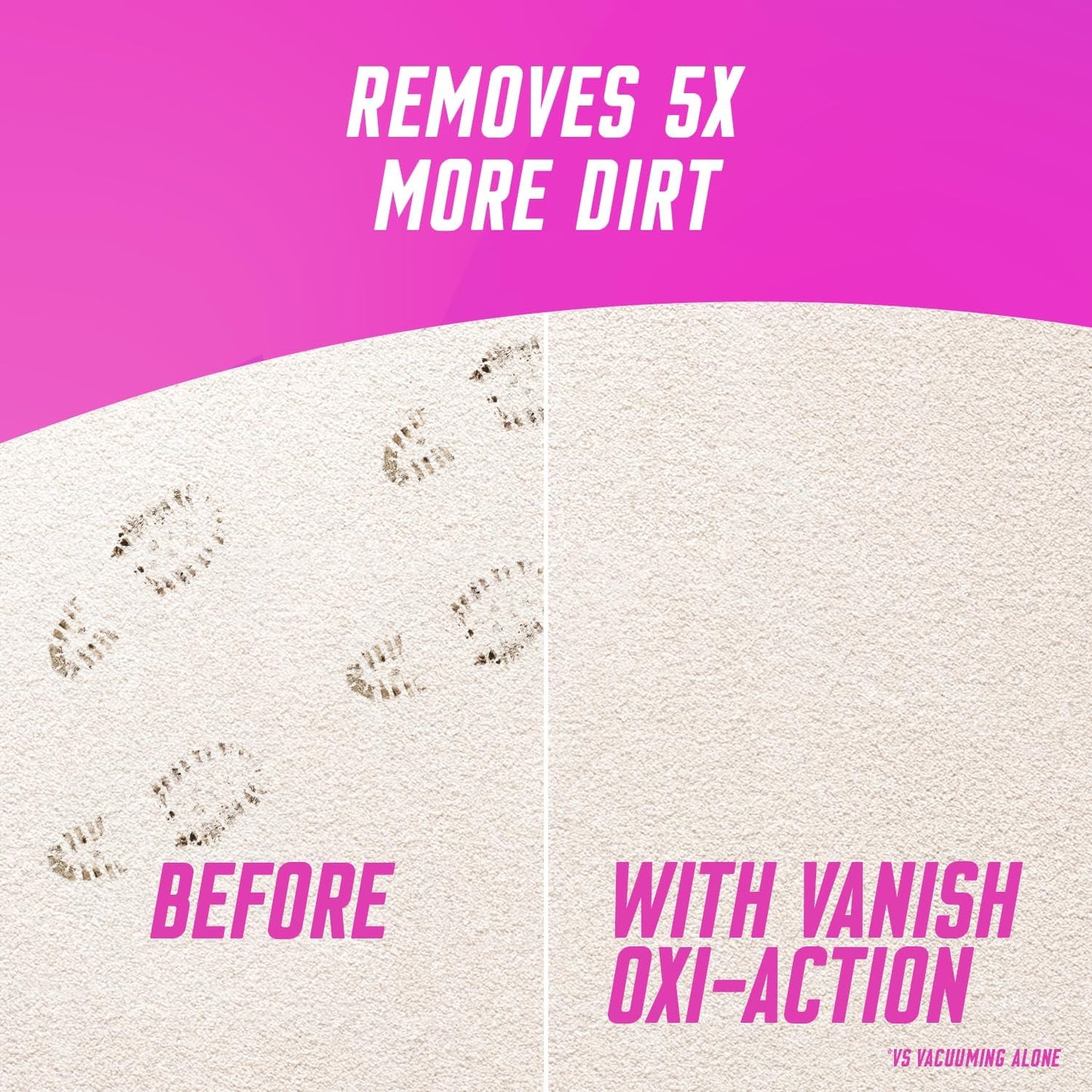 Vanish Oxi Action Upholstery & Carpet Cleaner, Stain Remover Powder for Large Area Cleaning, 650g | Spring Flowers Fragrance | Cleans and Freshens your Carpet