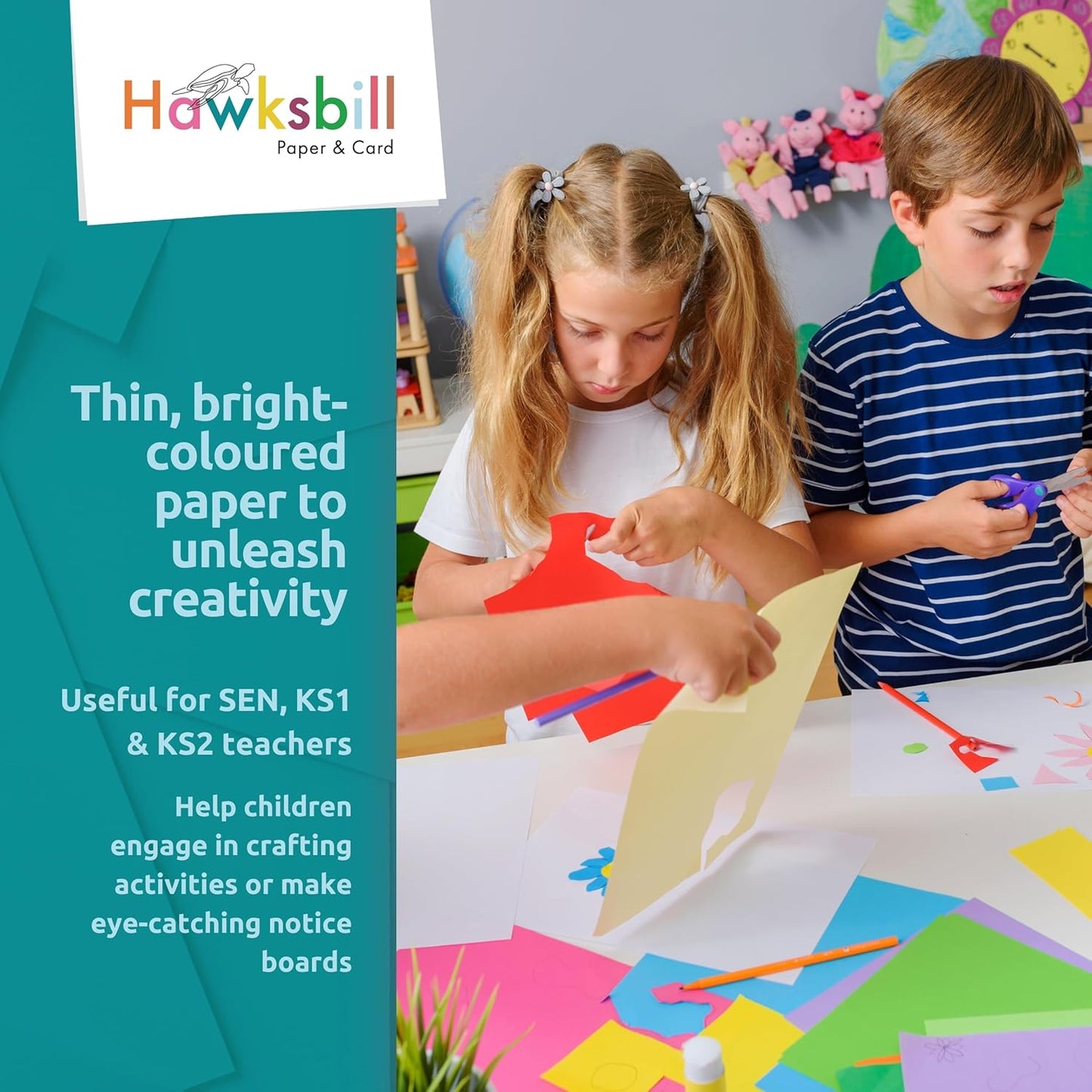 Hawksbill White Copy Paper 80 GSM A4 100 Sheet Pack of Premium Paper for Copier Use, Printing at Office & Home