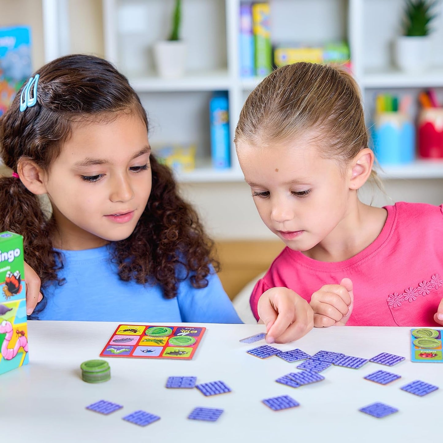 Orchard Toys Little Bug Bingo - Compact Mini Games for Boys, Girls, and Toddlers - Matching Games for 3+ Year Olds - Holiday Travel Games for Kids - 2-4 Players