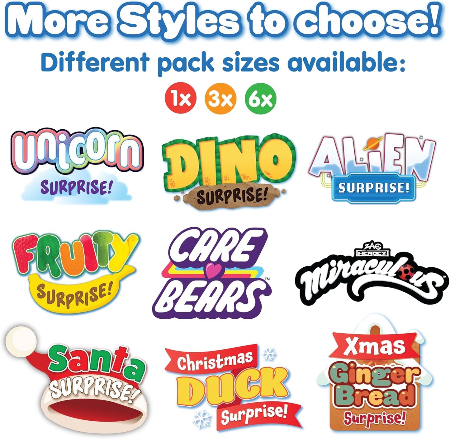 ZIMPLI - Large Santa Surprise Bath Bomb, Contains 6 Surprise Christmas Toys to Collect in Total, One per Baff Bomb, Stocking Filler for Boys Girls 4 5 6 7 8 9