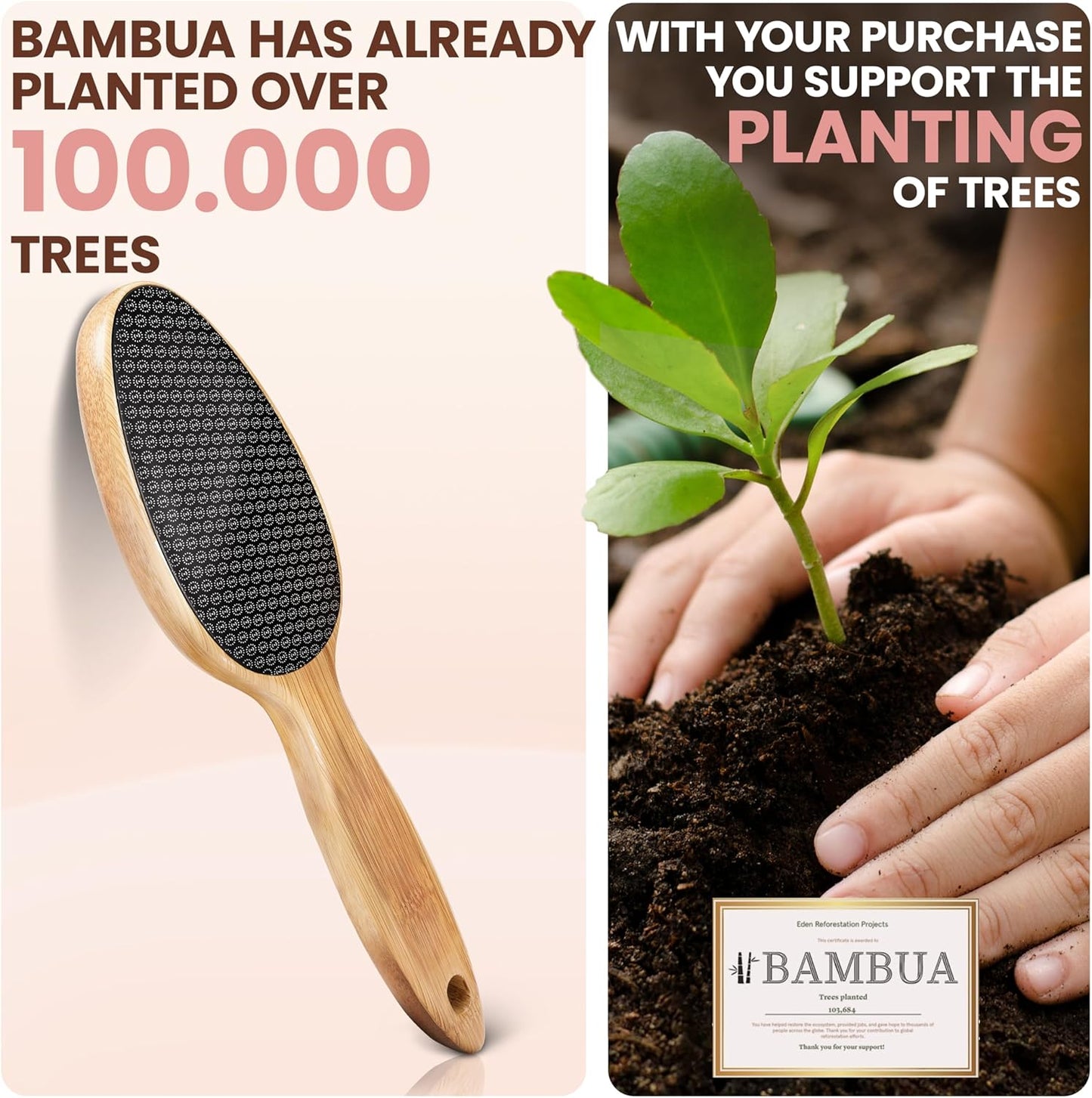 BAMBUA Foot File - [100% Anti-Callus Effect] Callus Remover for Feet - Effective Foot Scraper - Pedicure Foot Files for Hard Skin Remover Foot Scrub - Pumice Stone for Feet - Foot Scrubber (Black)