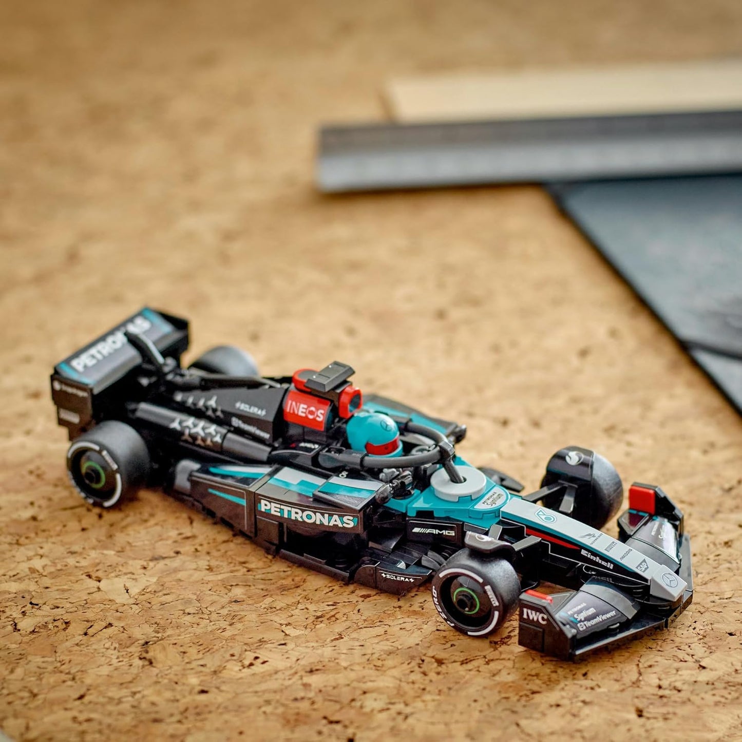 LEGO Speed Champions Mercedes-AMG F1 W15 Race Car Toy with a Collectible Formula 1 Driver Minifigure - Model Kits for 10+ Year Old Boys & Girls or Adult Motorsport Fans 77244