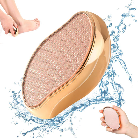 BEZOX 2-in-1 Nano Glass Foot File – Gentle Exfoliating Tool for Smooth Feet – Perfect for Home Spa and Travel Use