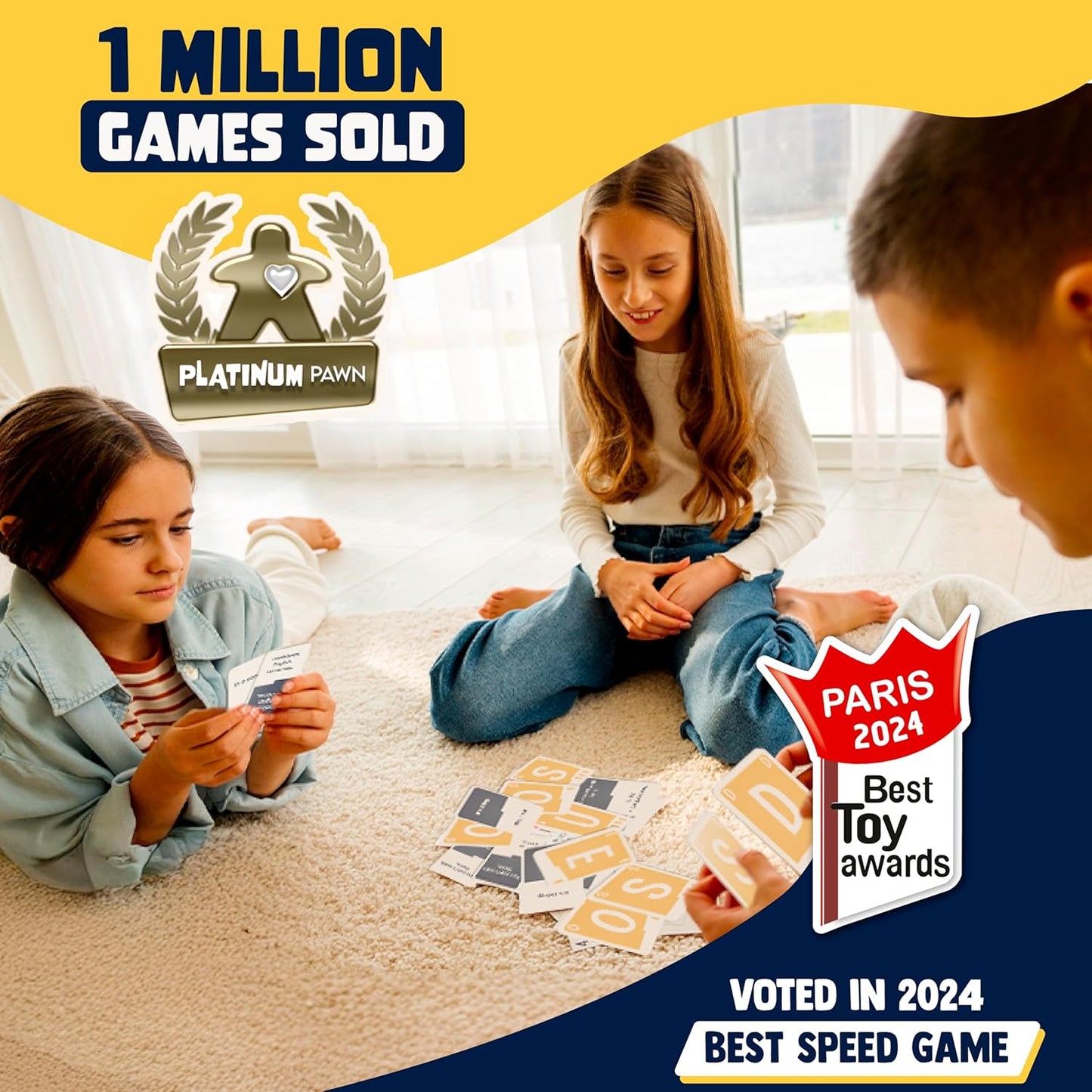 QUICKSTOP | Card Game for Family and Friends | Fast and Hilarious | 2-7 players | Party Game for Adults and Kids 10+ | 30 minutes Playing Time