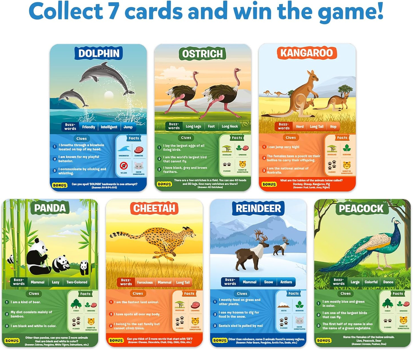 Skillmatics Guess in 10 Animal Planet, Card Game, Perfect for Boys, Girls, Kids, Teens, Adults Who Love Animals, Trivia Games, Travel Games, Gifts for Ages 6, 7, 8, 9, 10, and Up