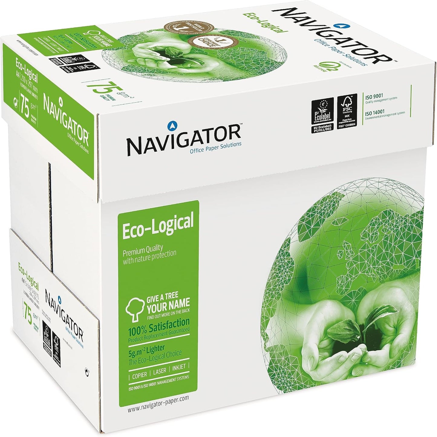 Navigator NAVA475-REAM Eco-Logical Paper A4 75gsm 1 ream (500 sheets)