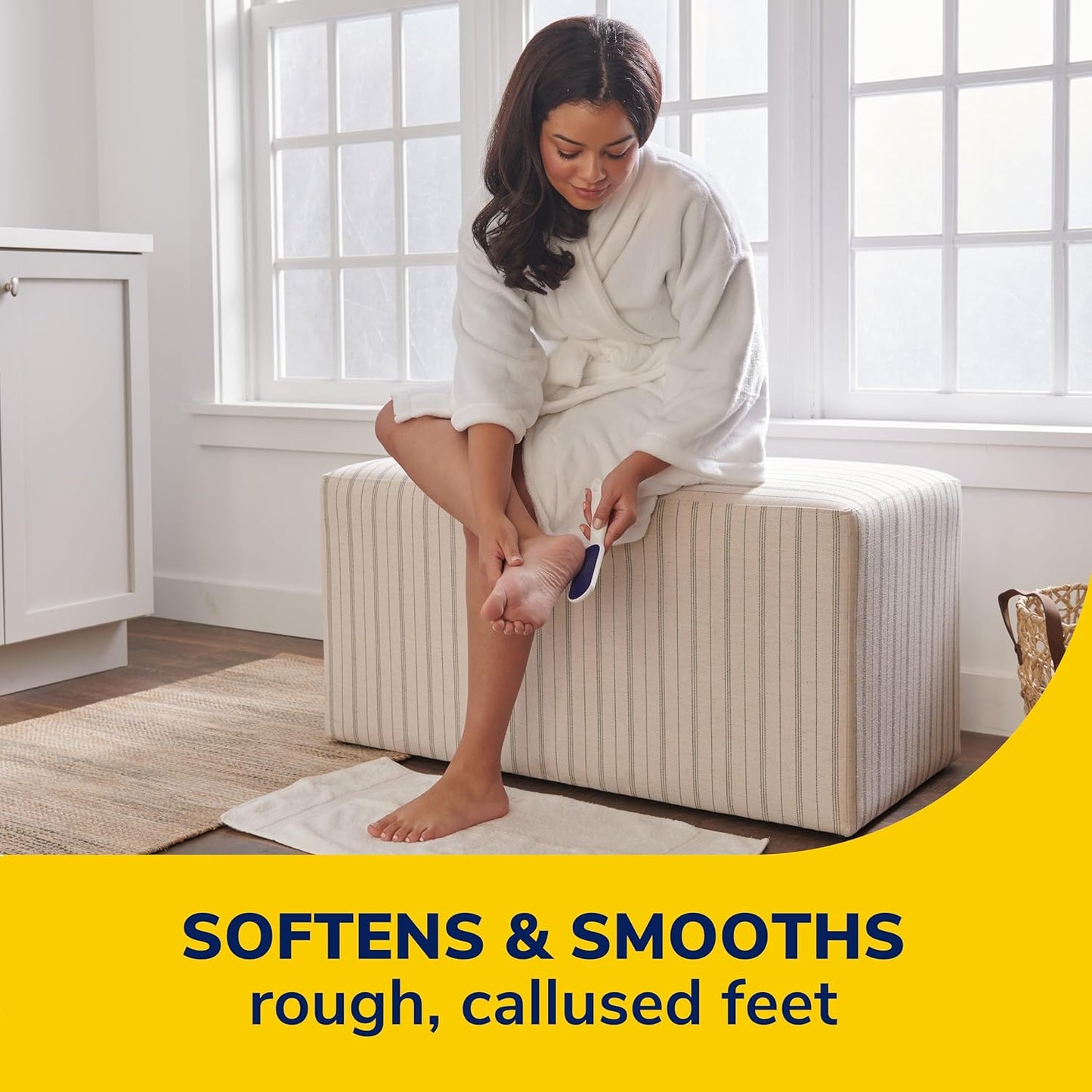 Scholl Nano-Glass Foot File and Callus Remover - Comfortable, Gentle Hard Skin and Callus Removal