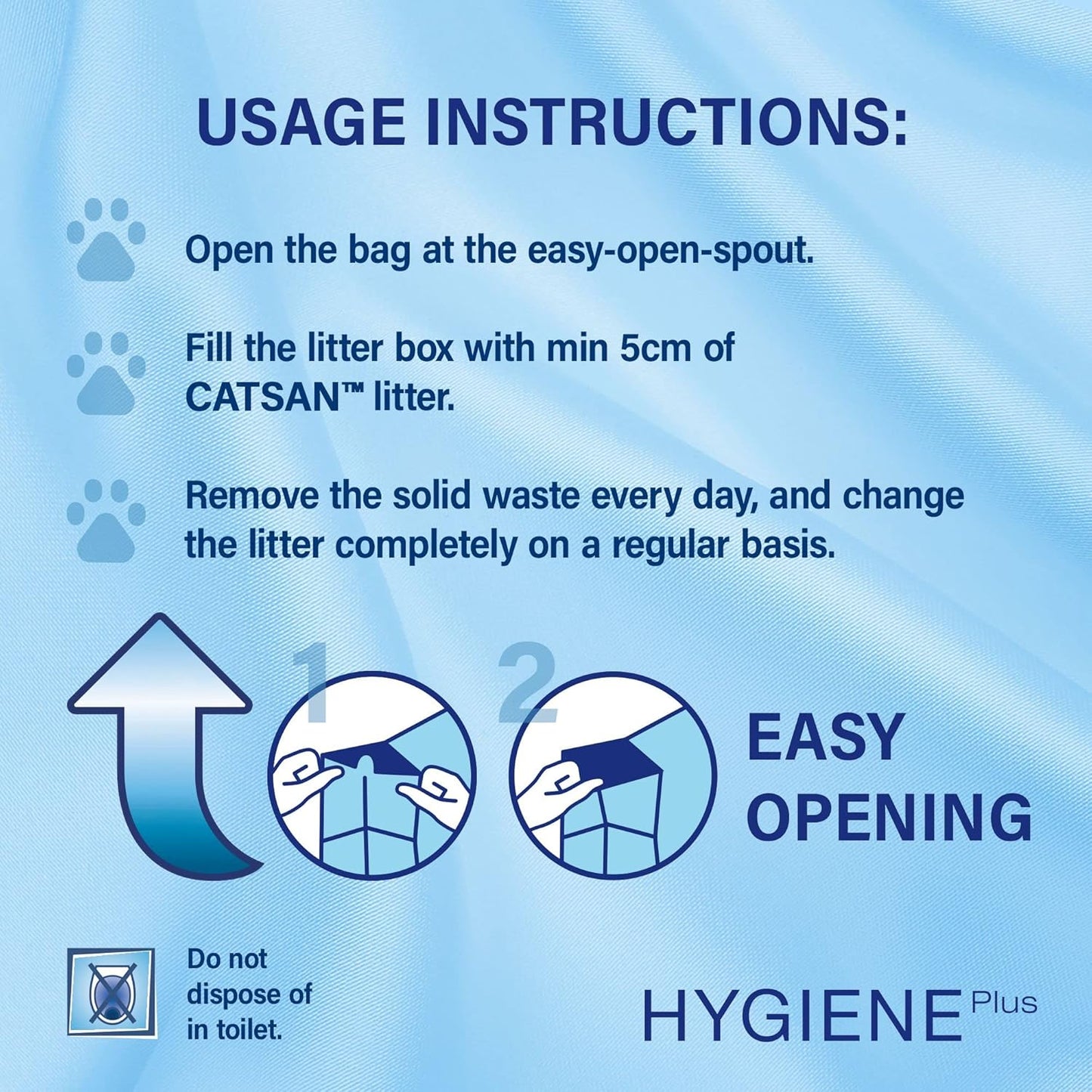 CATSAN - Hygiene Plus Non-Clumping Adult Cat Litter and Kitten Litter - 20L - 100% Natural and Absorbent