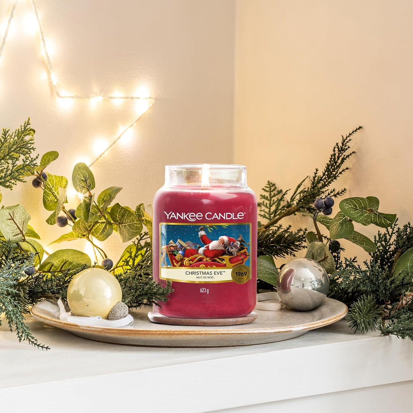Yankee Candle Scented Candle | Christmas Eve Large Jar Candle | Long Burning Candles: up to 150 Hours | Perfect Gifts for Women
