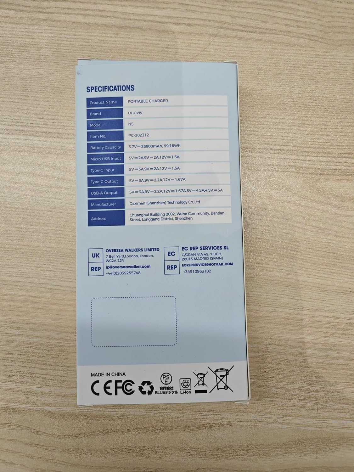 Power Bank Fast Charging 26800mAh, Portable Charger PD22.5W, PD3.0 QC4.0 USB-C/USB-A Output, Phone Battery Pack for iPhone 16 15 14 13 Plus Pro Max Mini, Glaxy