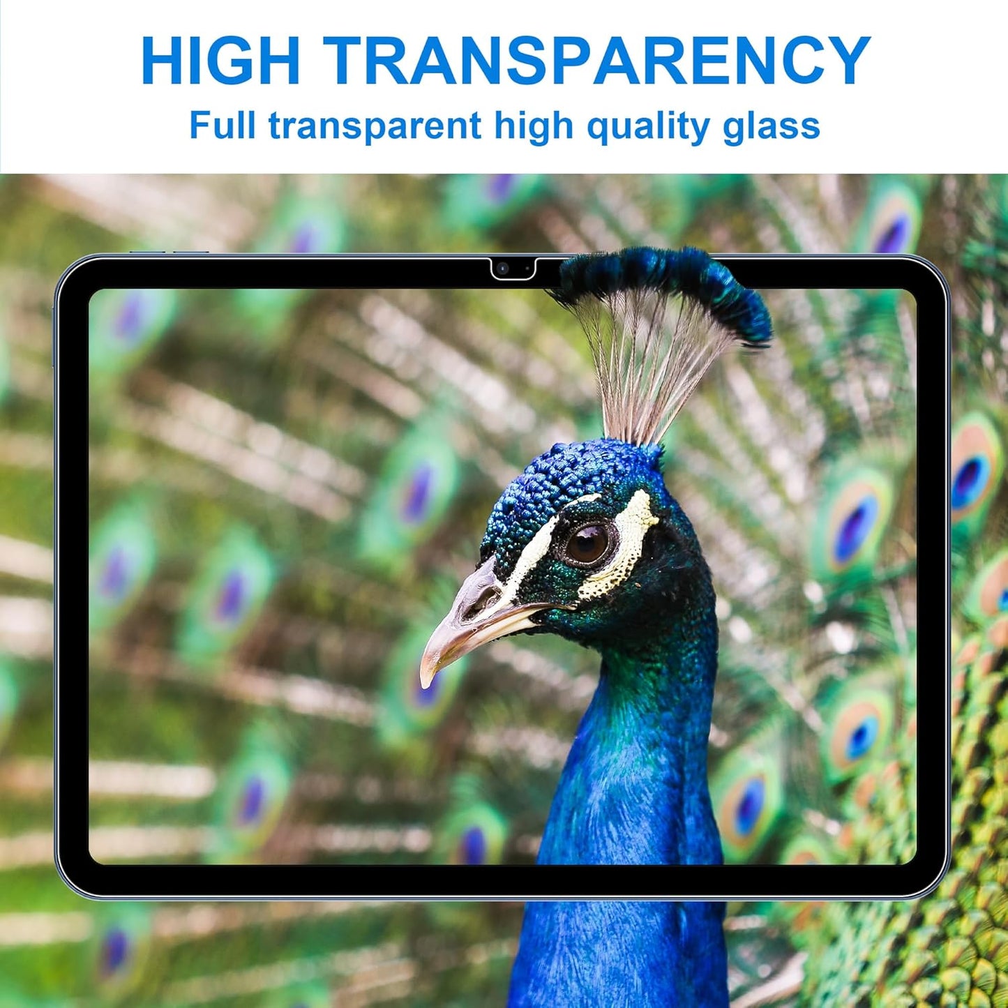 4youquality [2-Pack Screen Protector for iPad (A16) 11th/10th Generation (2025/2022) (iPad 11 & iPad 10), 9H Tempered Glass Film, Anti-Scratch, Impact-Resistant