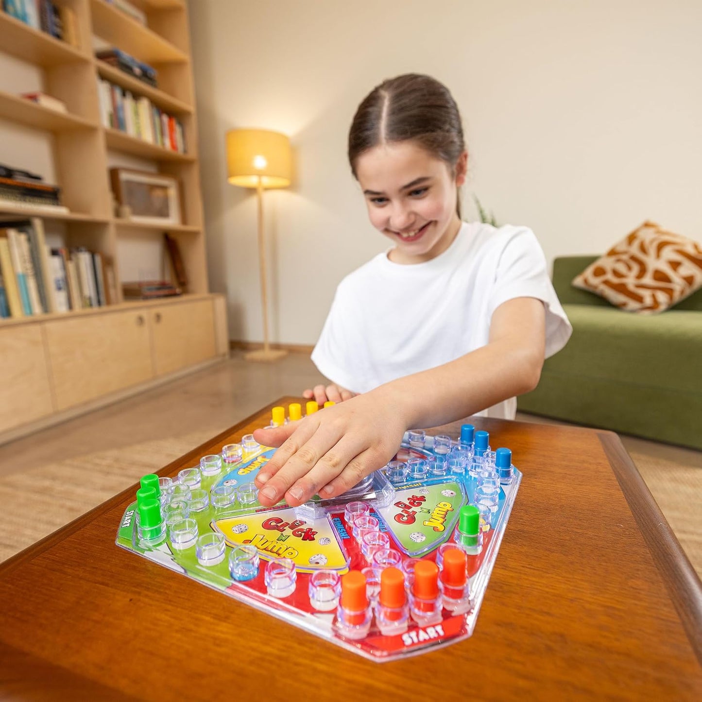 Toyrific | Complete Traditional Classic Family Game Board, Click and Jump Frustration, for Kids and Adults