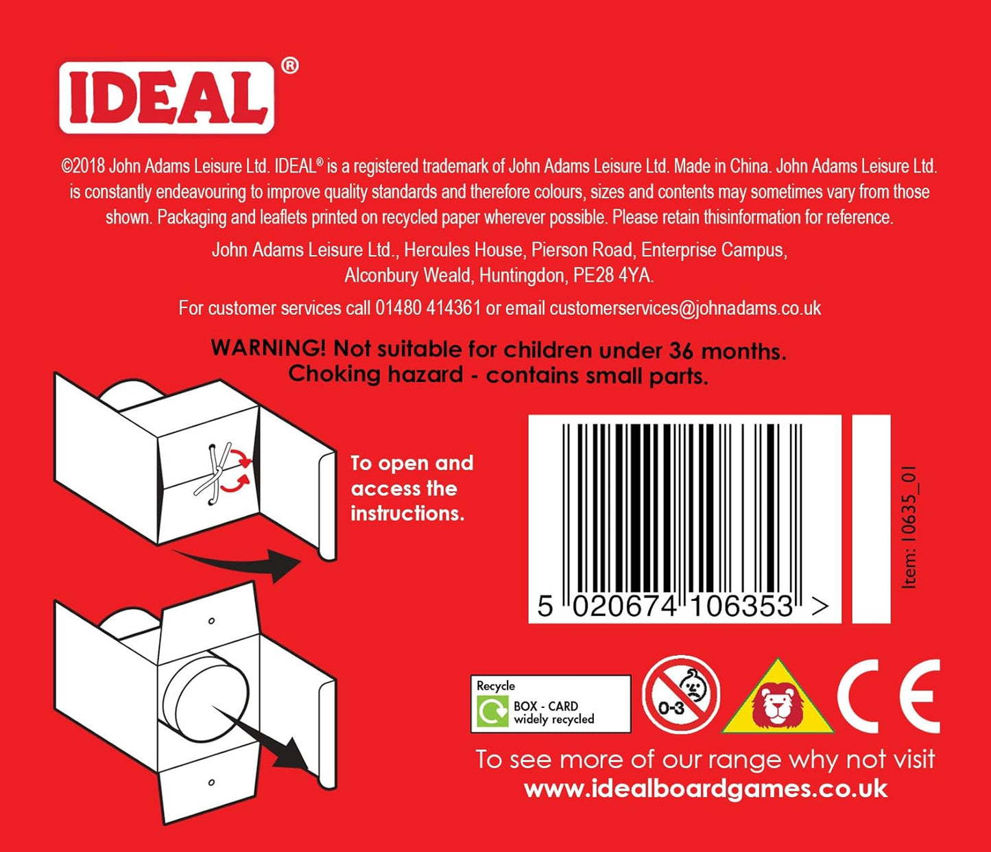 Ideal Grabolo: Find the match and grab it fast reaction game Quick play family game For 3-6 Players Ages 4+, Multicolor