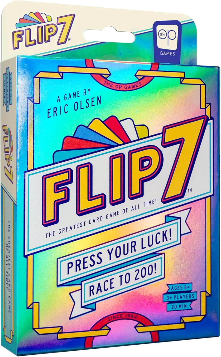 USAopoly | Flip 7 | Party Card Game | Ages 8+ | 3+ Players | 20 Minutes Playing Time, New