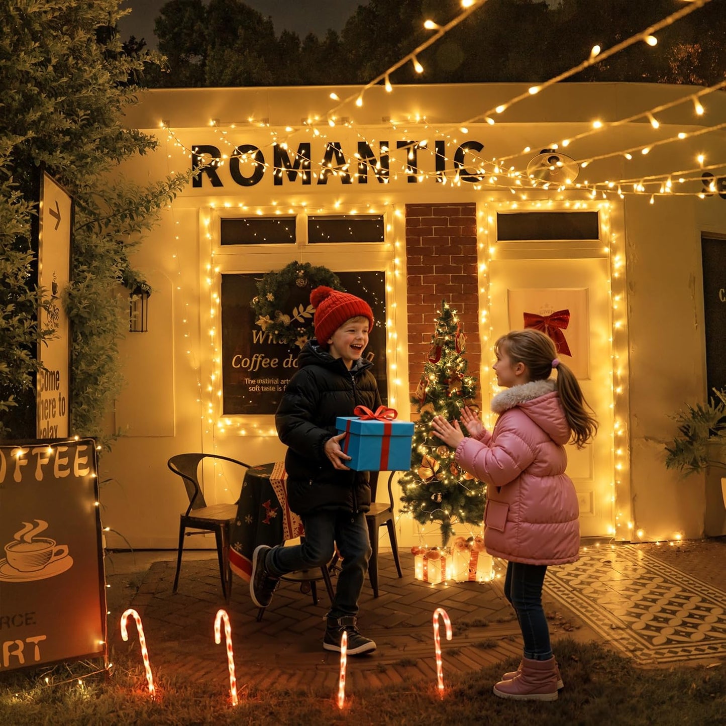 Hopexy Fairy Lights, 10m 100LEDs Fairy Lights Mains Powered, Outdoor Waterproof Fairy String Light with Plug, Bright Warm White Lighting Outside Indoor for Patio Garden Wedding Party Tree Decorations