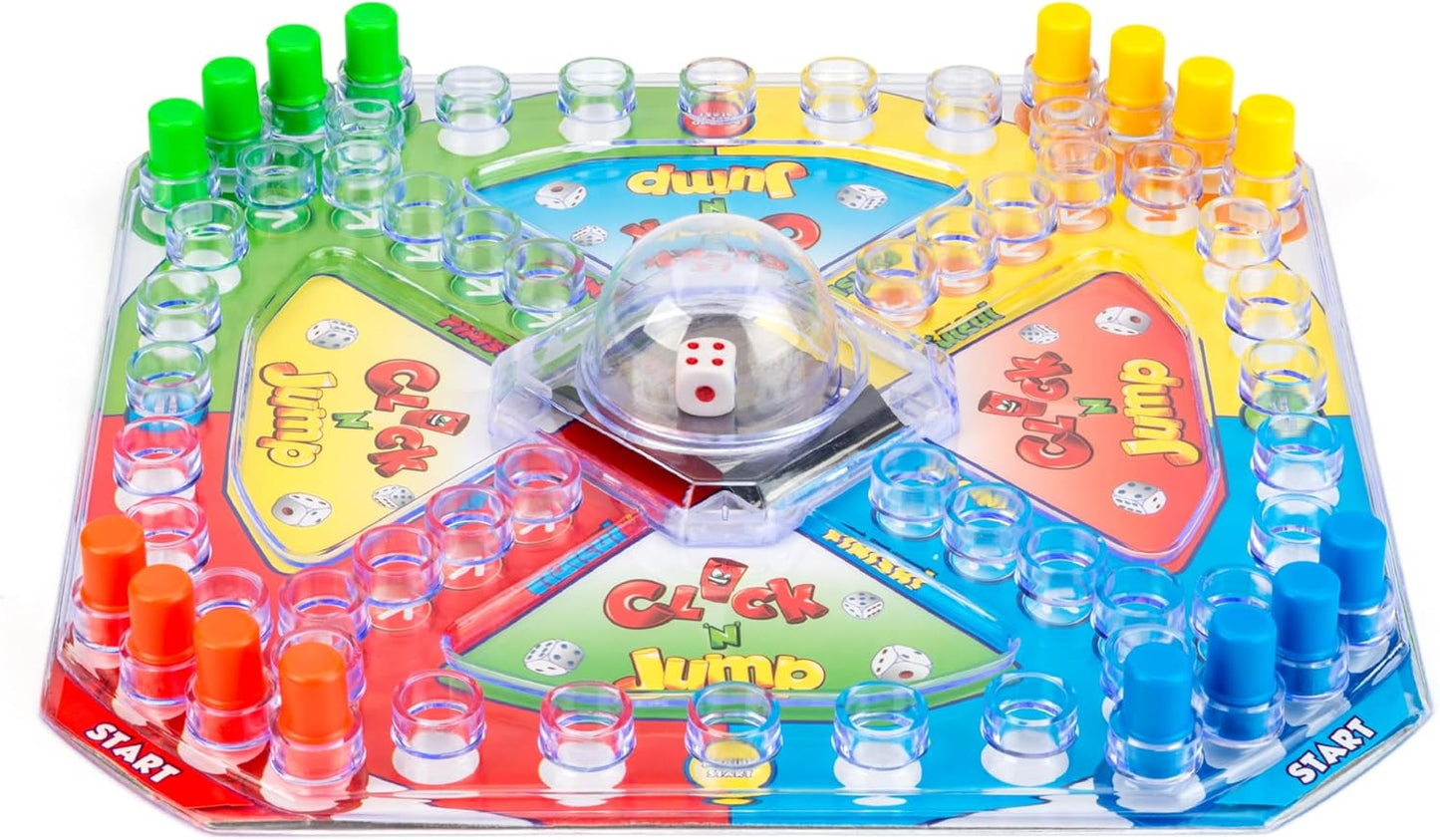 Toyrific | Complete Traditional Classic Family Game Board, Click and Jump Frustration, for Kids and Adults