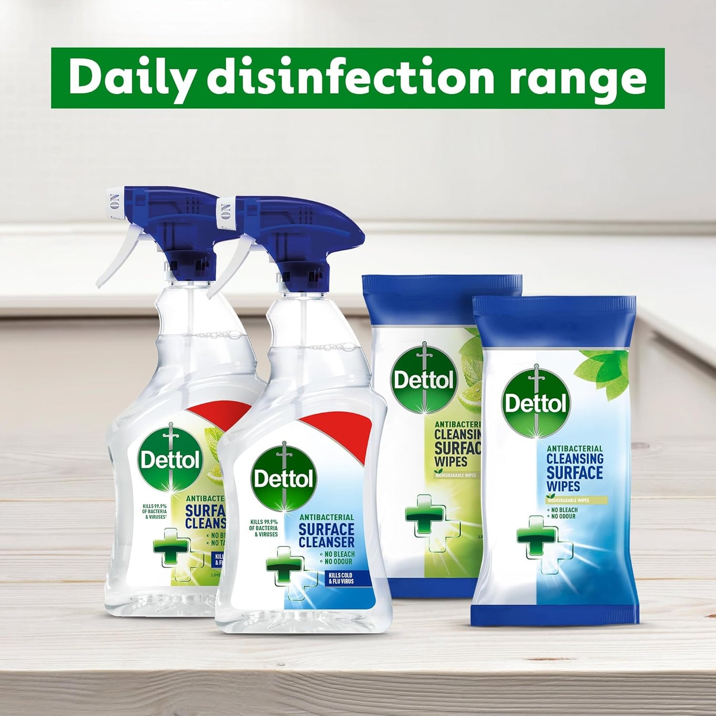 Dettol Antibacterial Disinfectant Surface Cleaner, Original Fragrance, Pack of 6, 6 x 750ml, Total of 4.5L