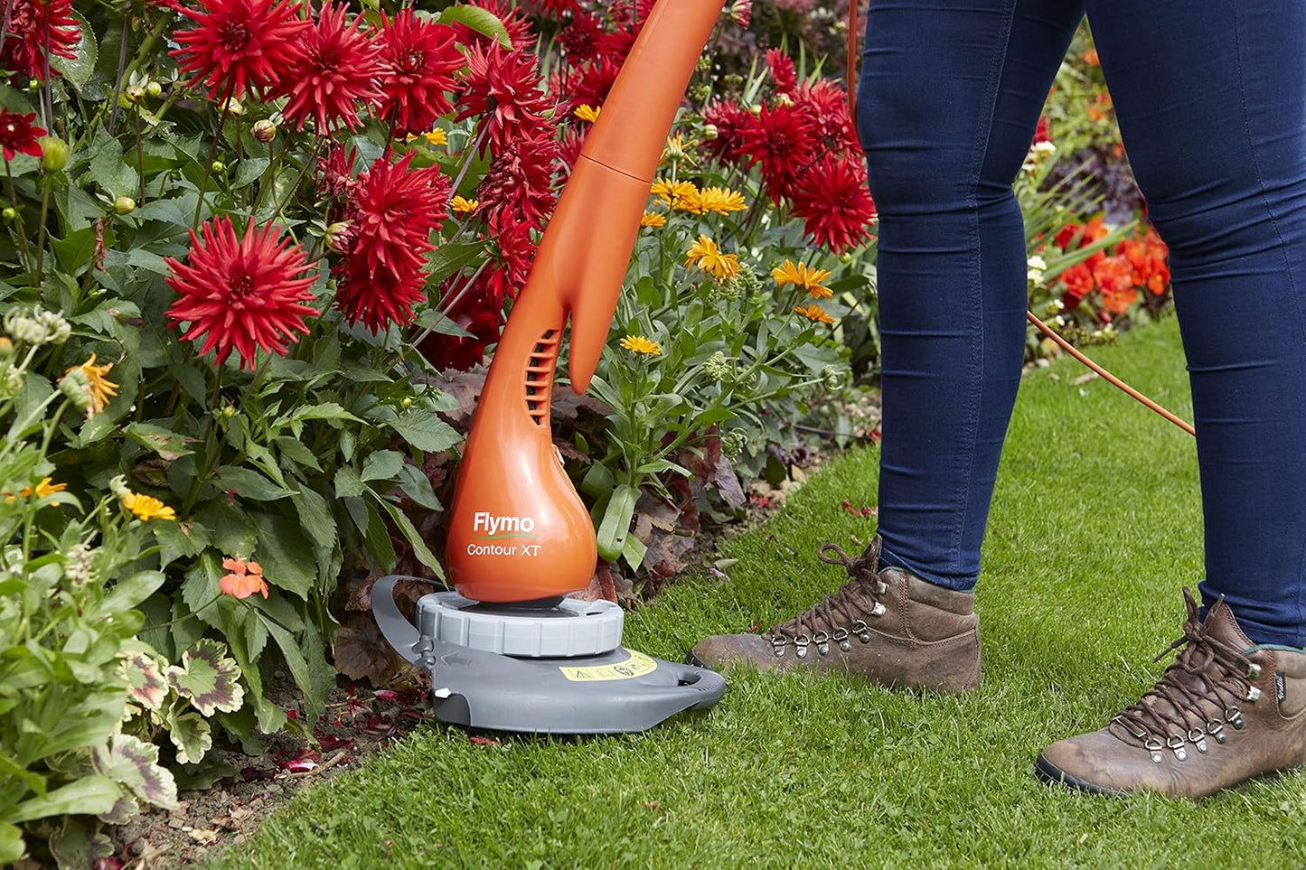 Flymo Contour XT Electric Grass Trimmer and Edger, 300 W, Cutting Width 25 cm